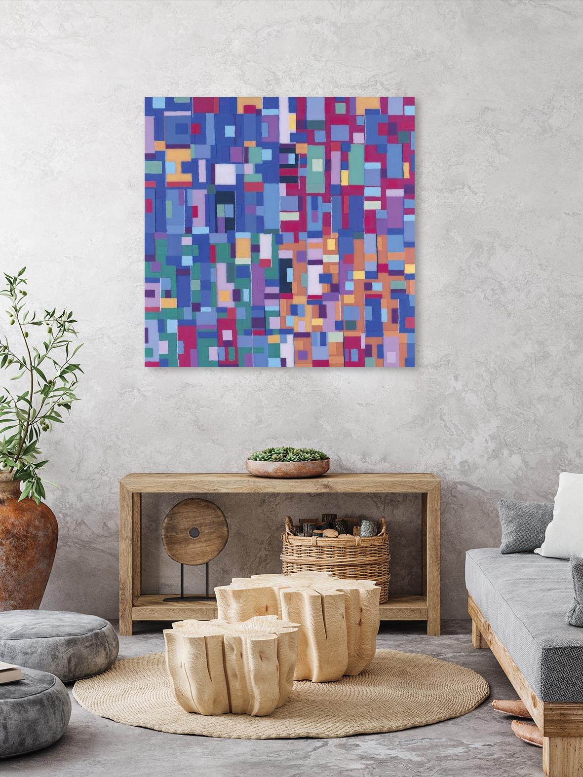 IN STAGE - bleu by Celine Cimon on GIANT ART - blue abstract canadian