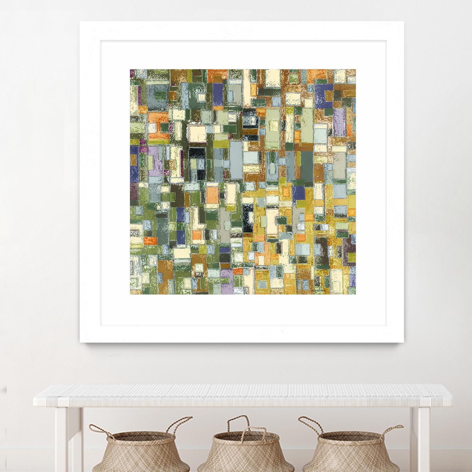 IN STAGE - chrome beige by Celine Cimon on GIANT ART - yellow abstract canadian