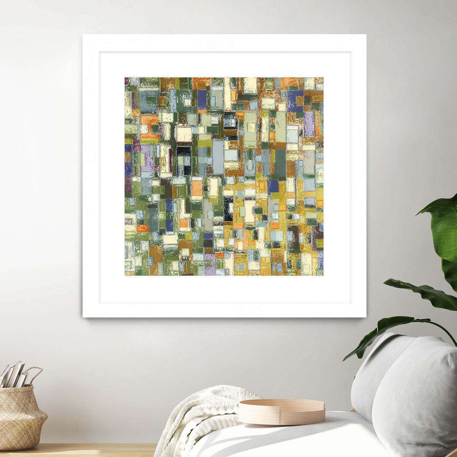 IN STAGE - chrome beige by Celine Cimon on GIANT ART - yellow abstract canadian