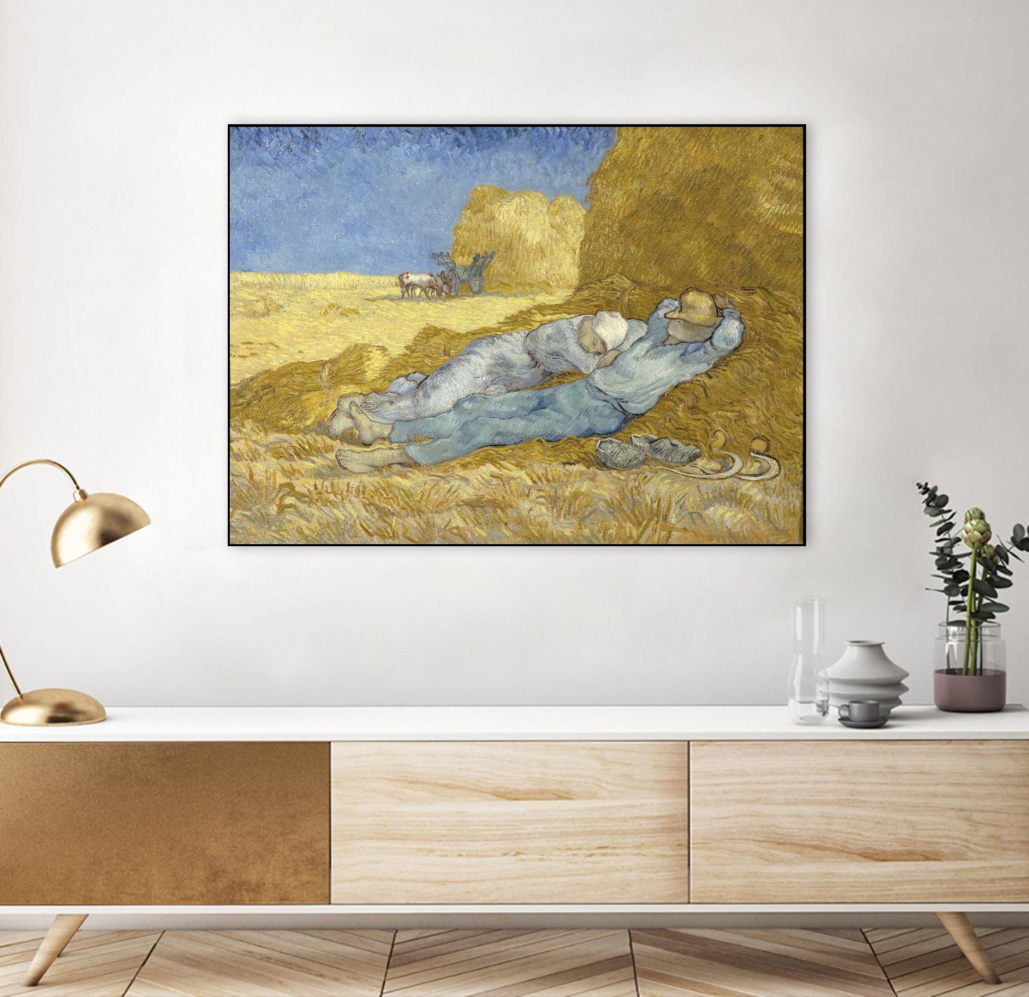 The siesta (after Millet) by Vincent Van Gogh on GIANT ART - museums