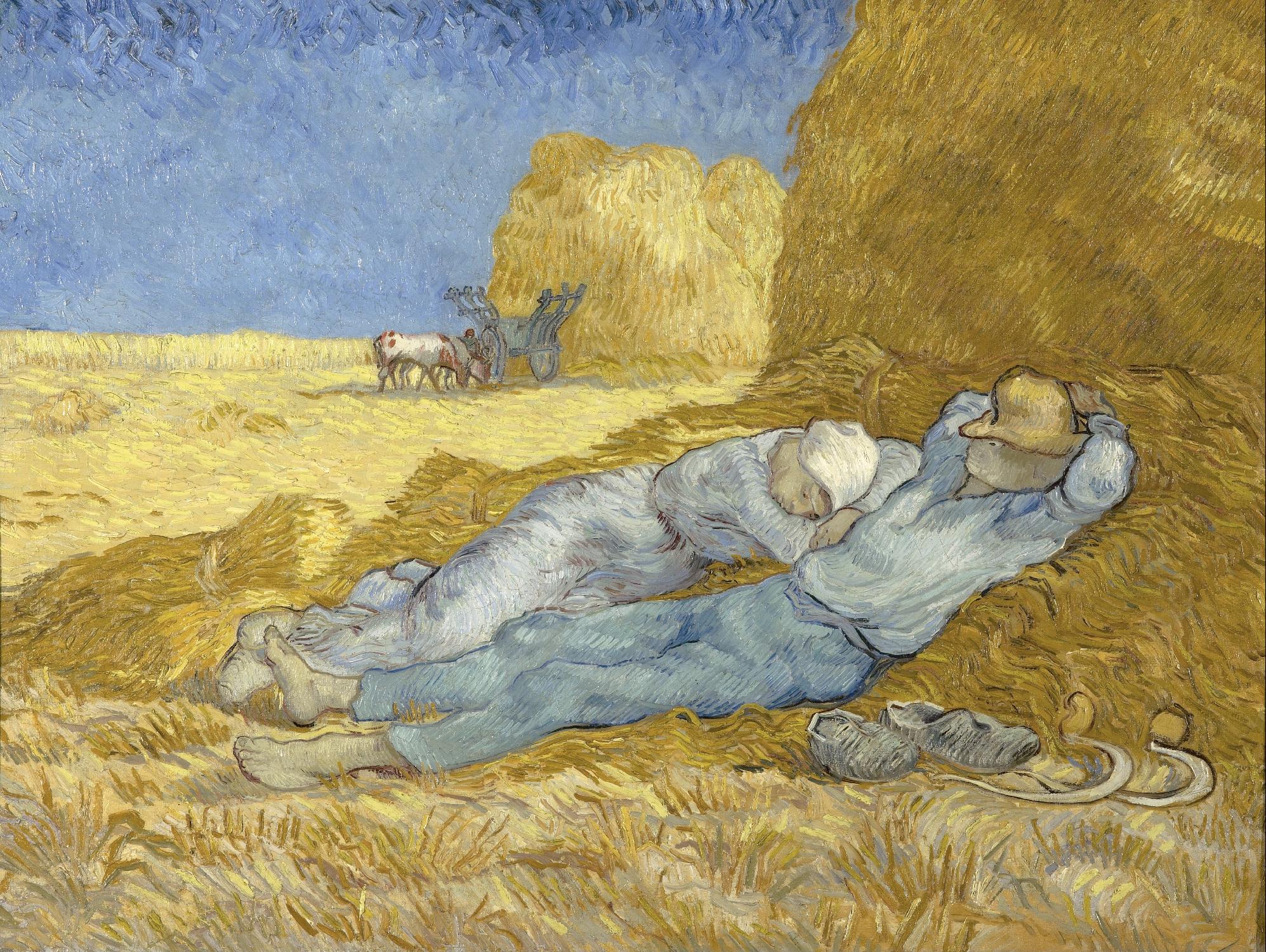 The siesta (after Millet) by Vincent Van Gogh on GIANT ART - museums