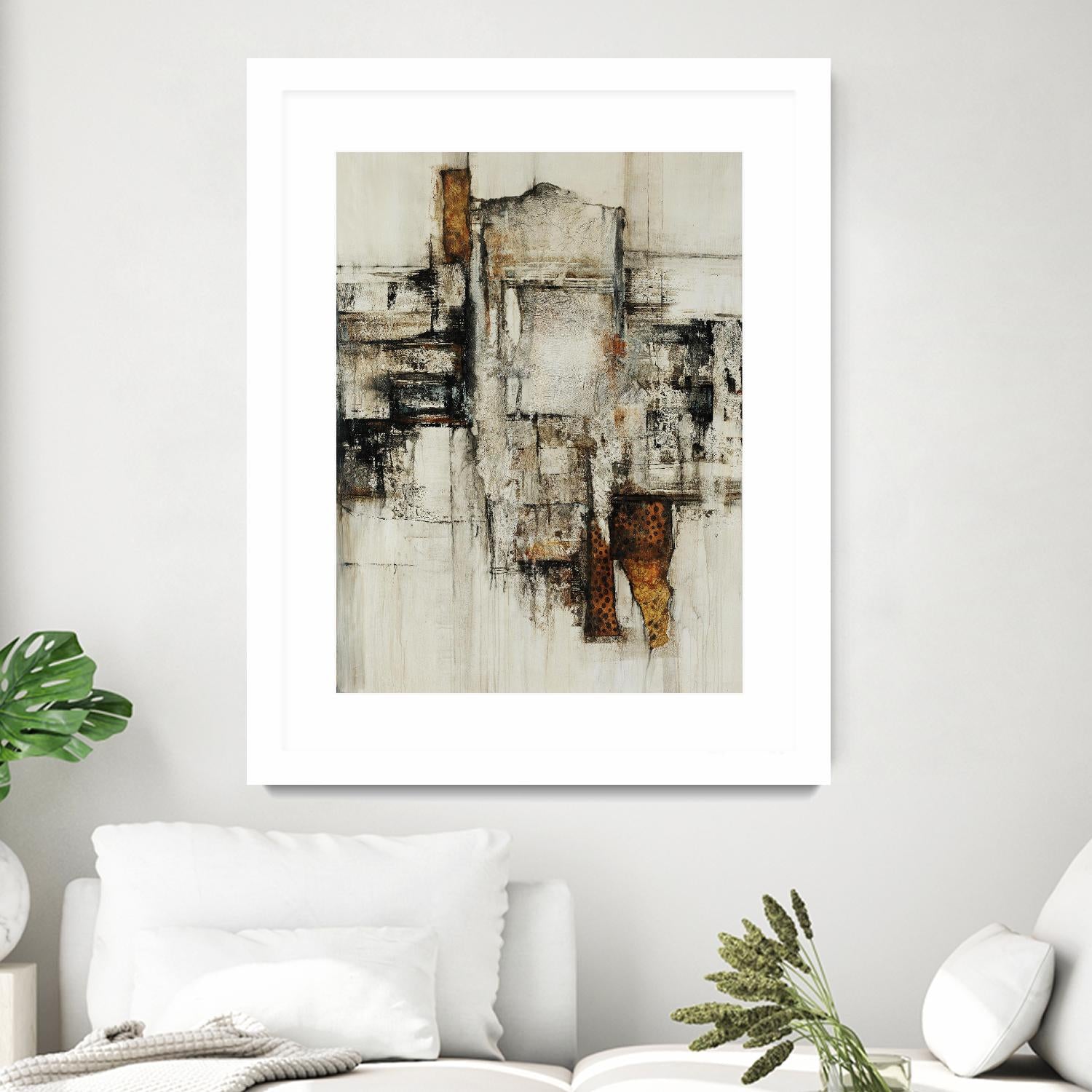 Paper Performance I by Daleno Art on GIANT ART - beige abstract abstract