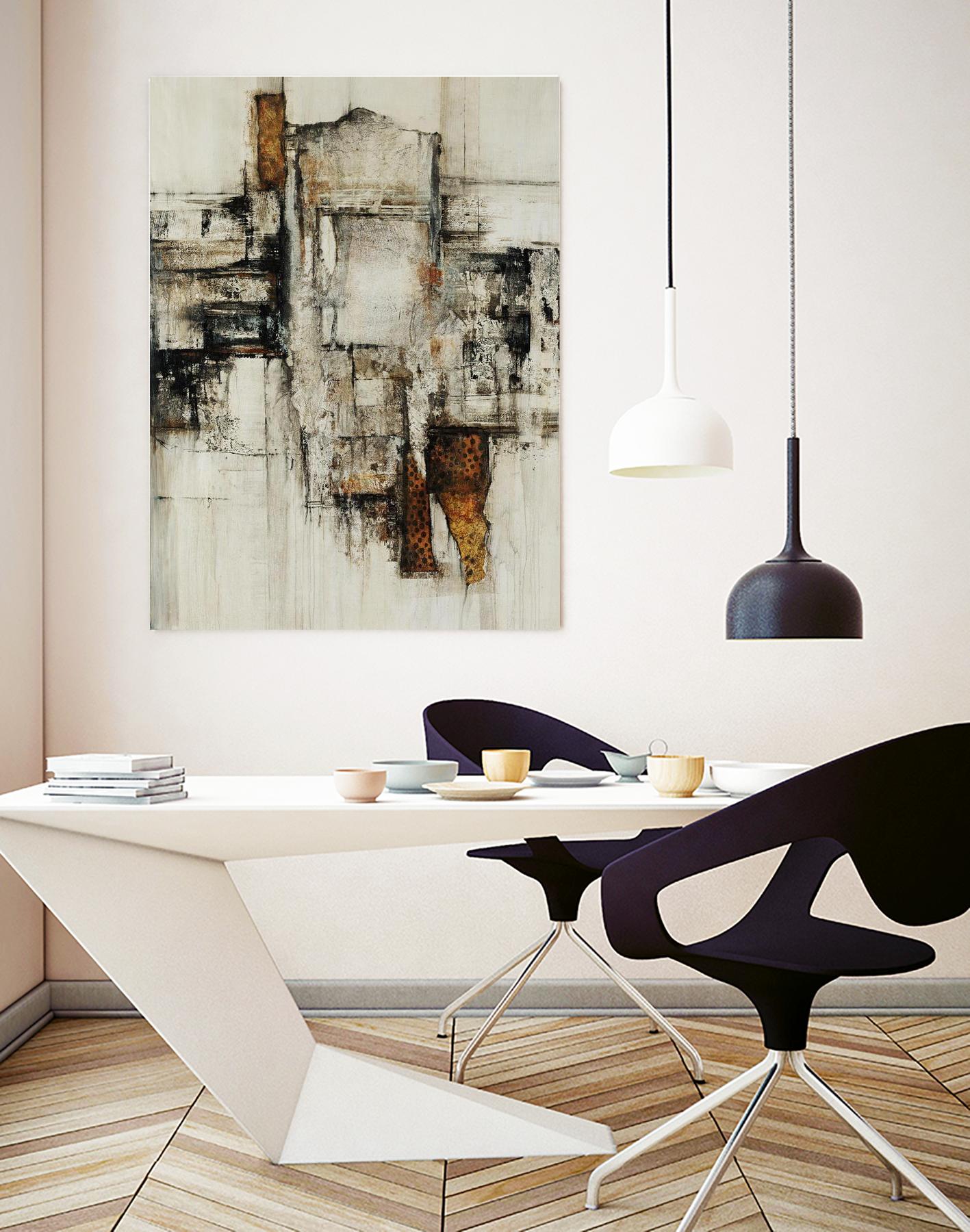 Paper Performance I by Daleno Art on GIANT ART - beige abstract abstract