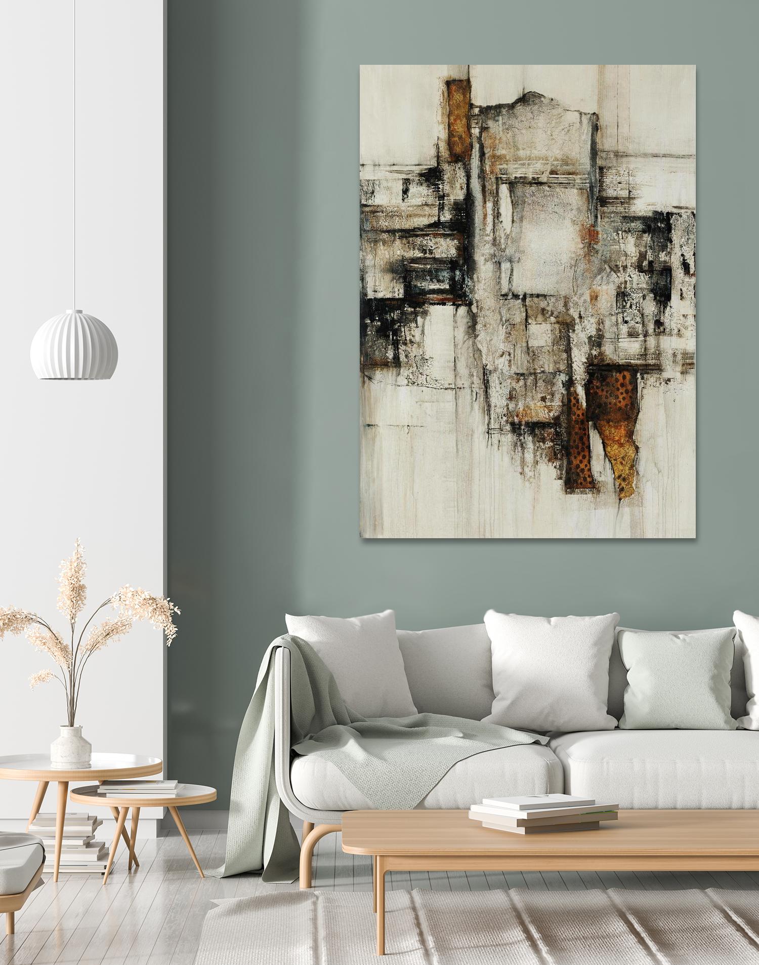 Paper Performance I by Daleno Art on GIANT ART - beige abstract abstract