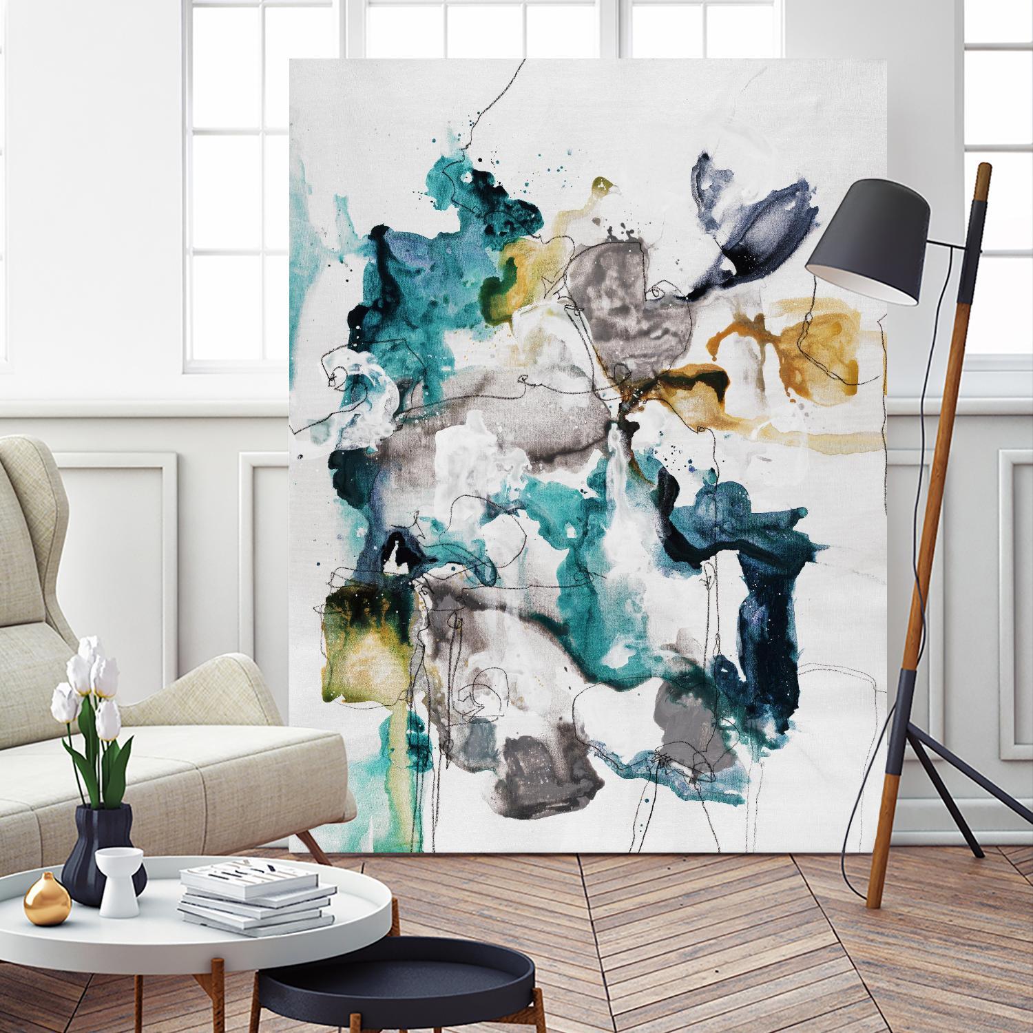 Diffuse II by Daleno Art on GIANT ART - green abstract abstrait