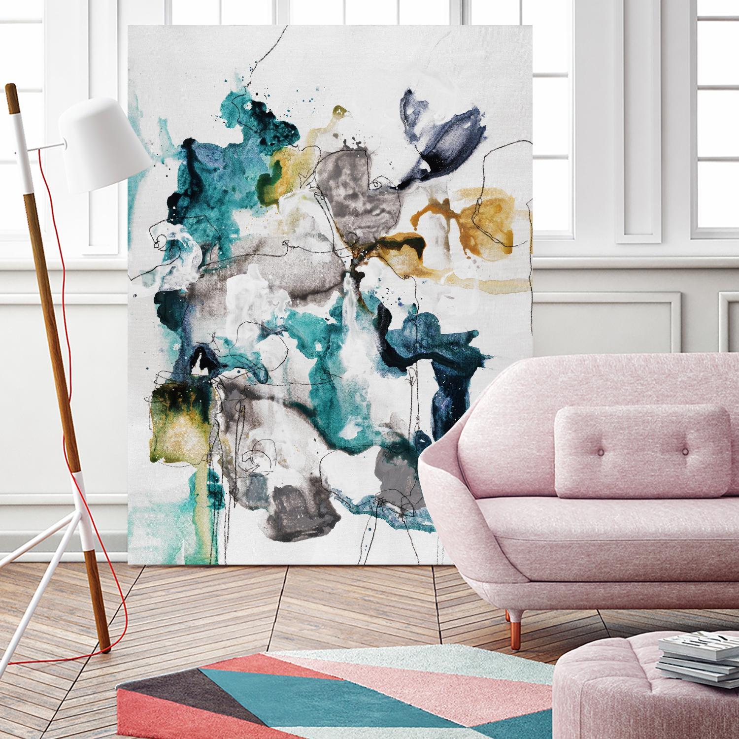 Diffuse II by Daleno Art on GIANT ART - green abstract abstrait