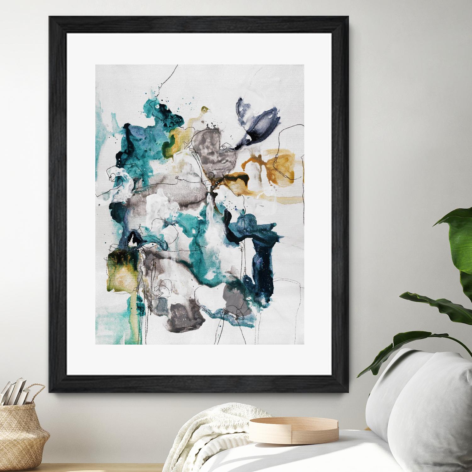 Diffuse II by Daleno Art on GIANT ART - green abstract abstrait