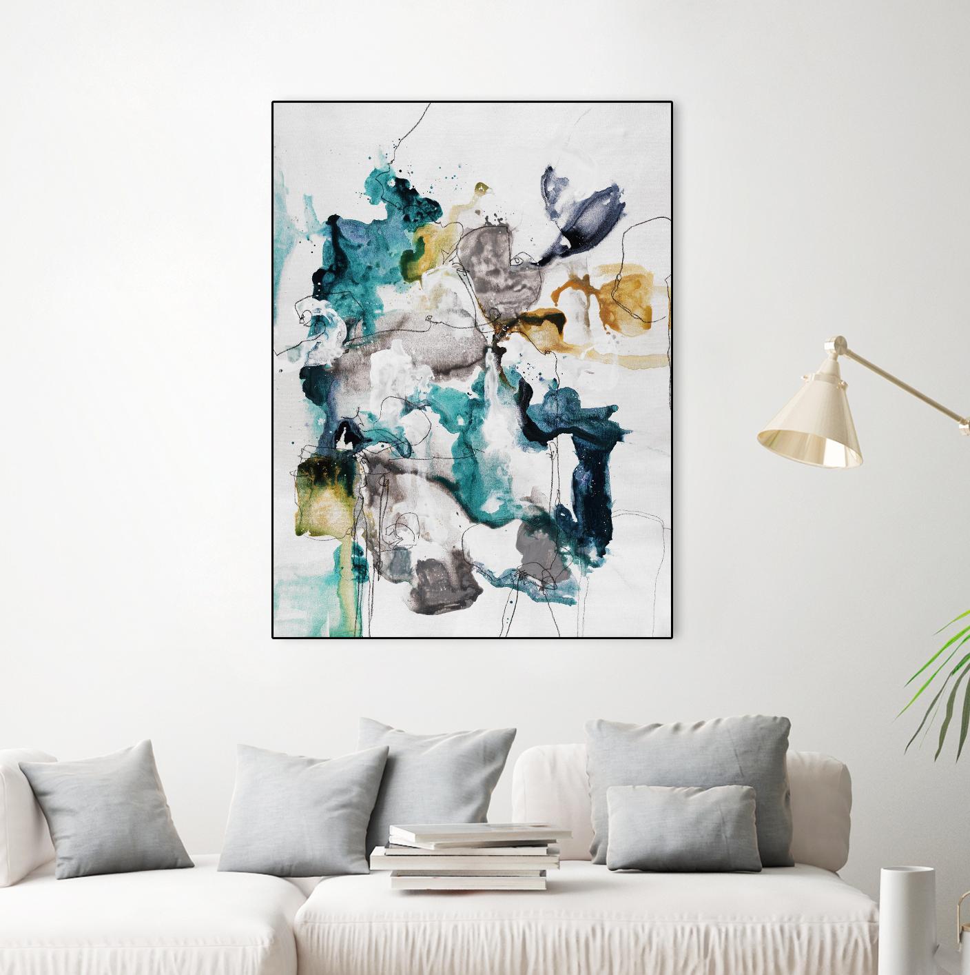 Diffuse II by Daleno Art on GIANT ART - green abstract abstrait