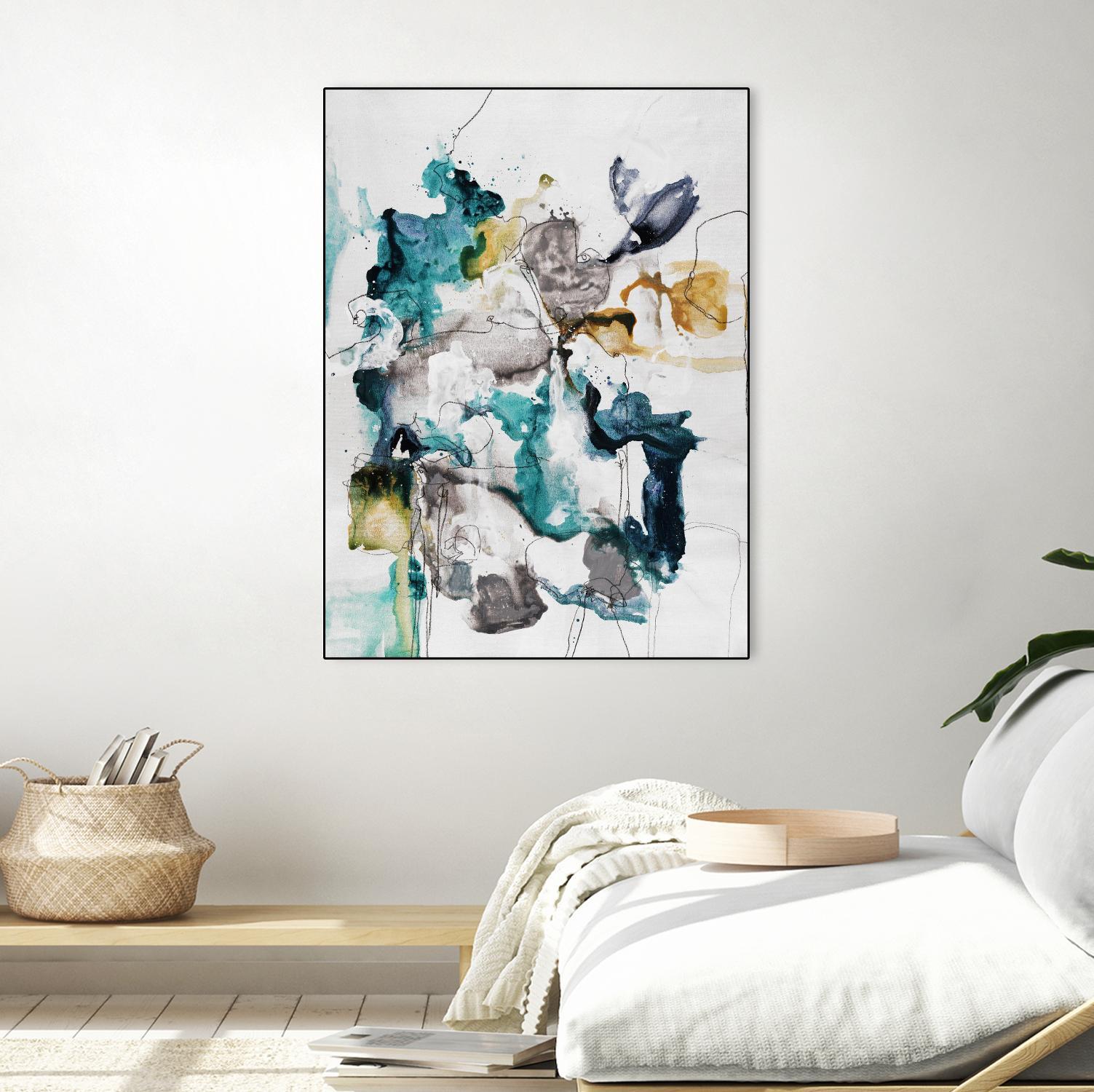 Diffuse II by Daleno Art on GIANT ART - green abstract abstrait