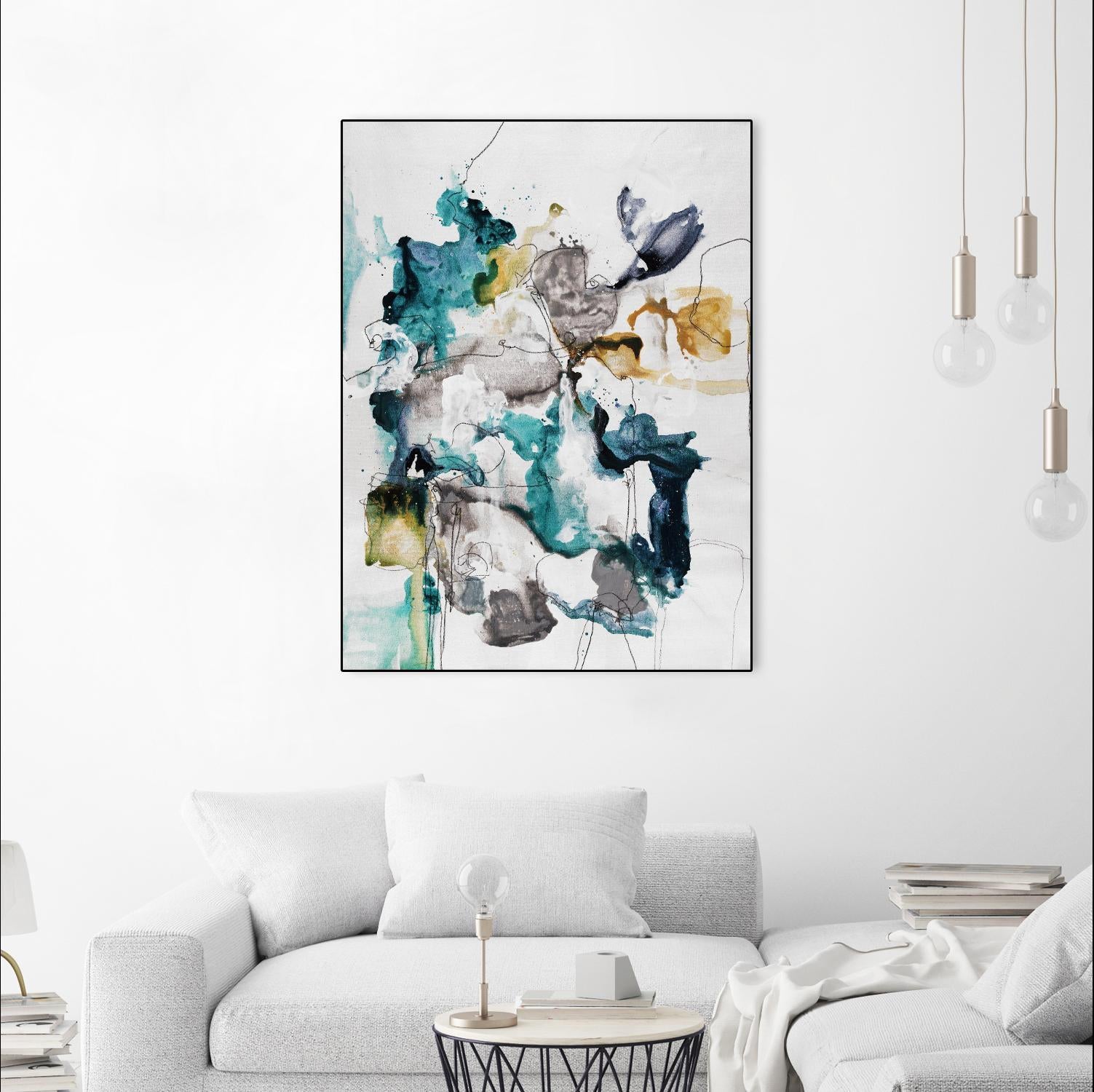 Diffuse II by Daleno Art on GIANT ART - green abstract abstrait