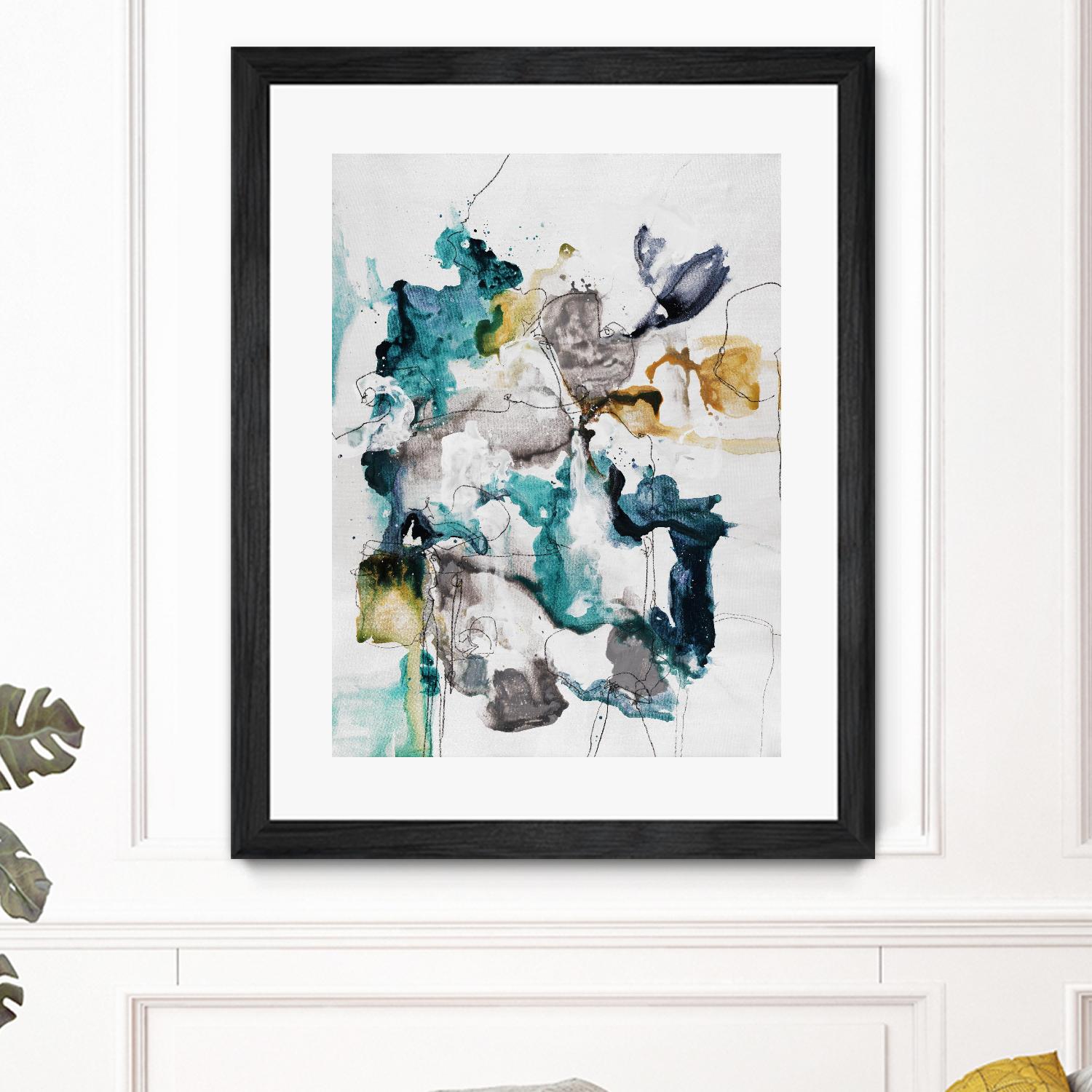 Diffuse II by Daleno Art on GIANT ART - green abstract abstrait