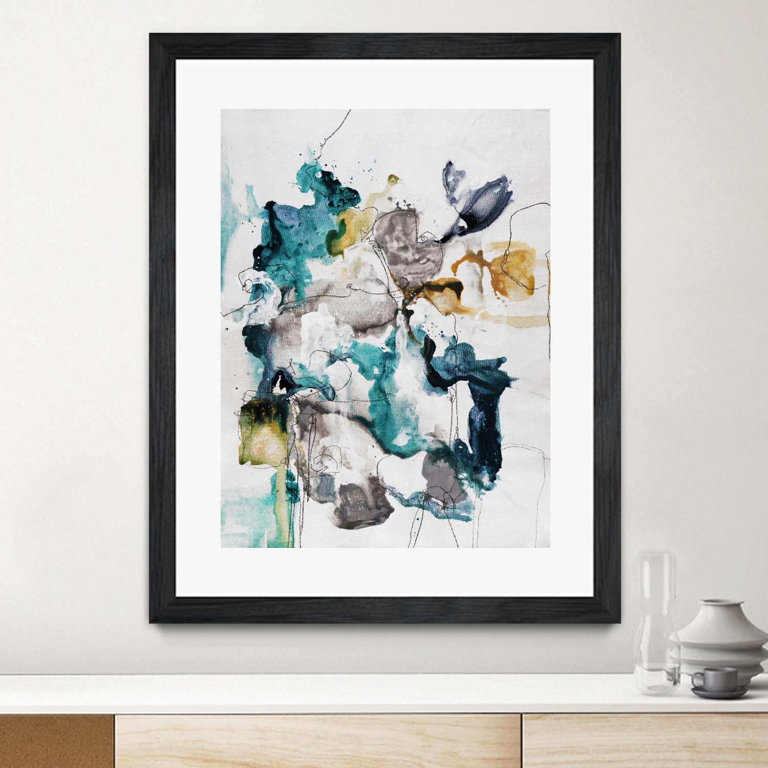 Diffuse II by Daleno Art on GIANT ART - green abstract abstrait