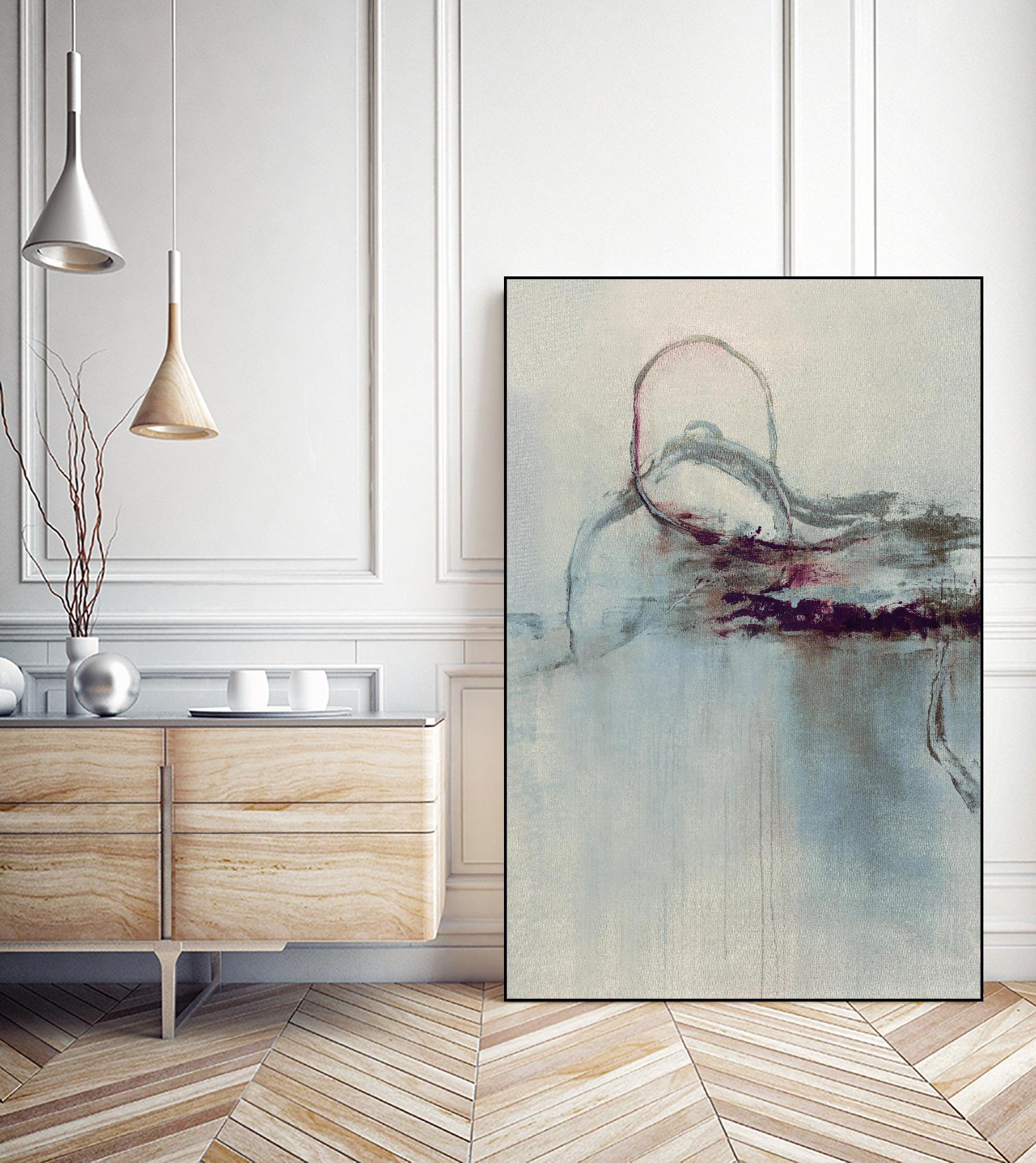 Precision Jump I by Daleno Art on GIANT ART - beige abstract