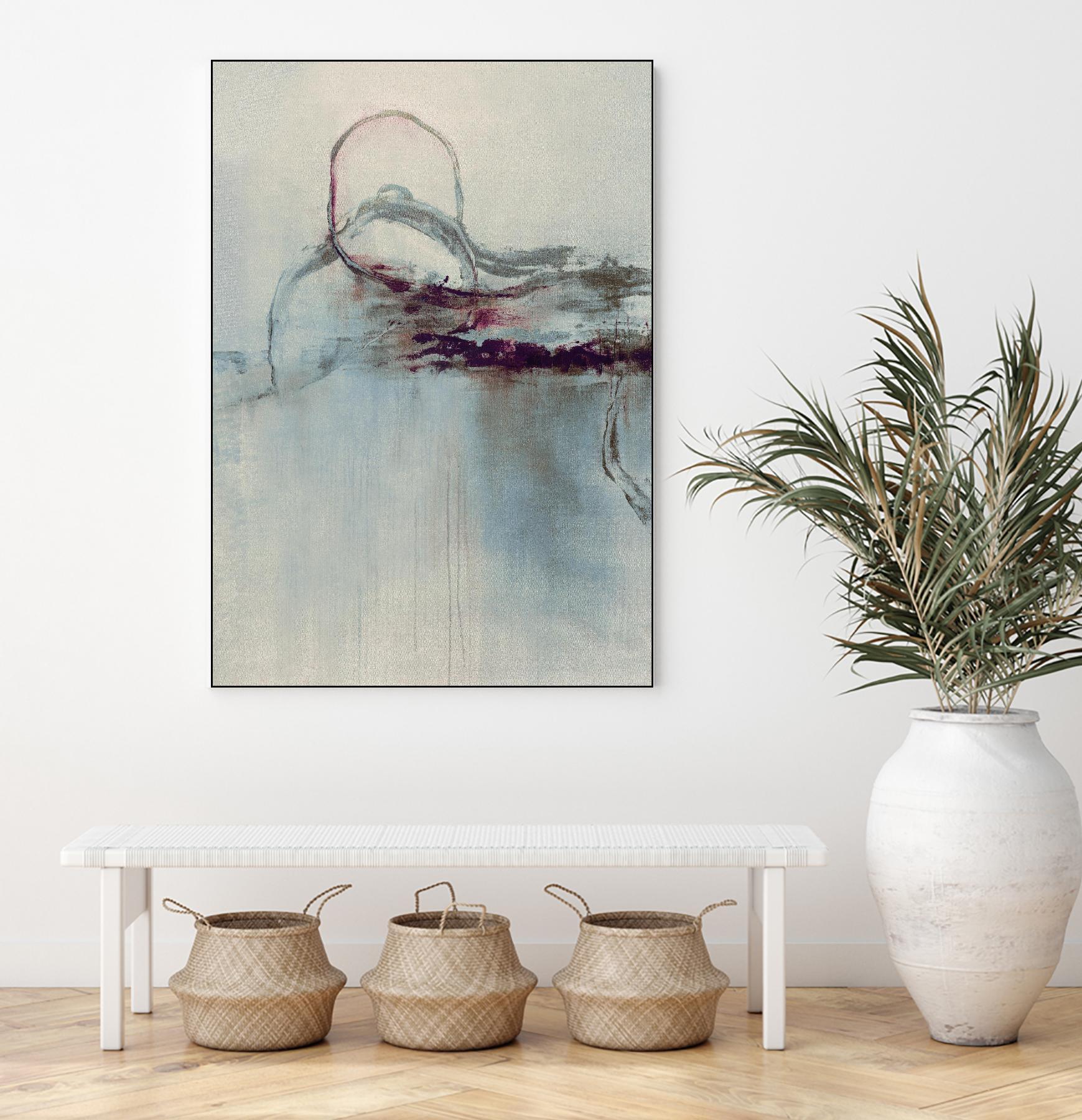 Precision Jump I by Daleno Art on GIANT ART - beige abstract