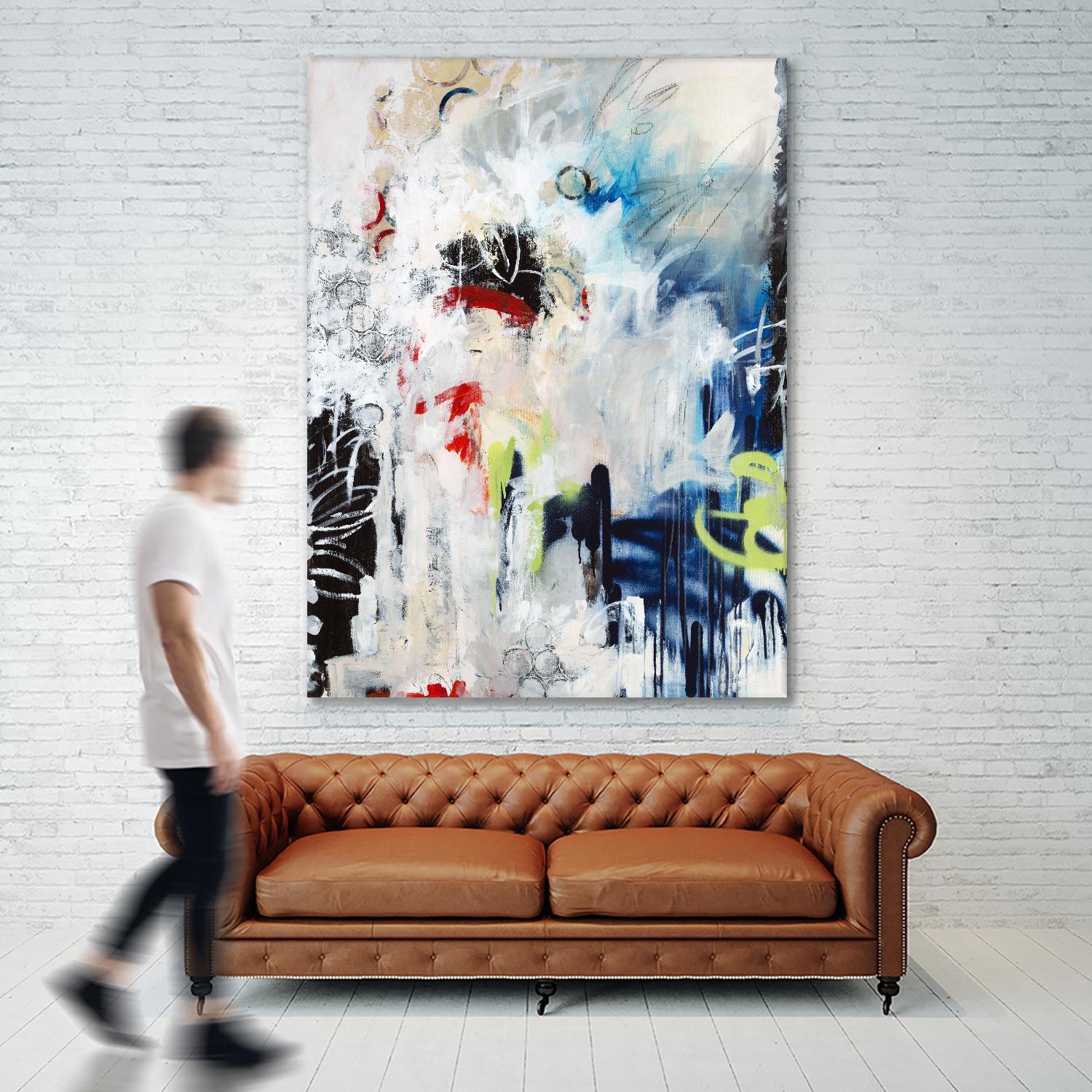 Painted Vase by Daleno Art on GIANT ART - abstract