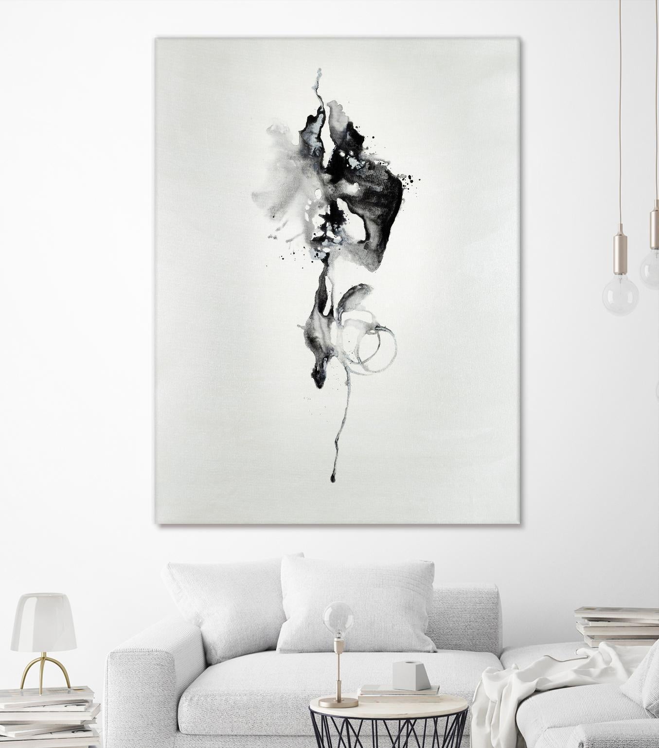 Smokey I by Daleno Art on GIANT ART - white black&white abstrait