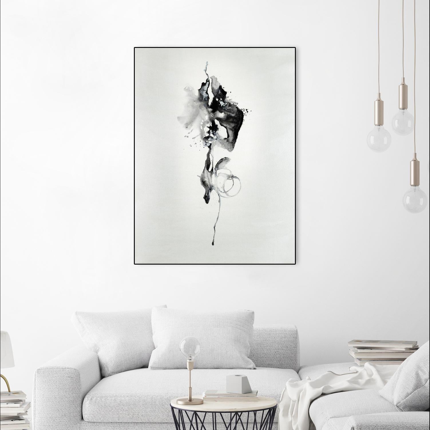 Smokey I by Daleno Art on GIANT ART - white black&white abstrait