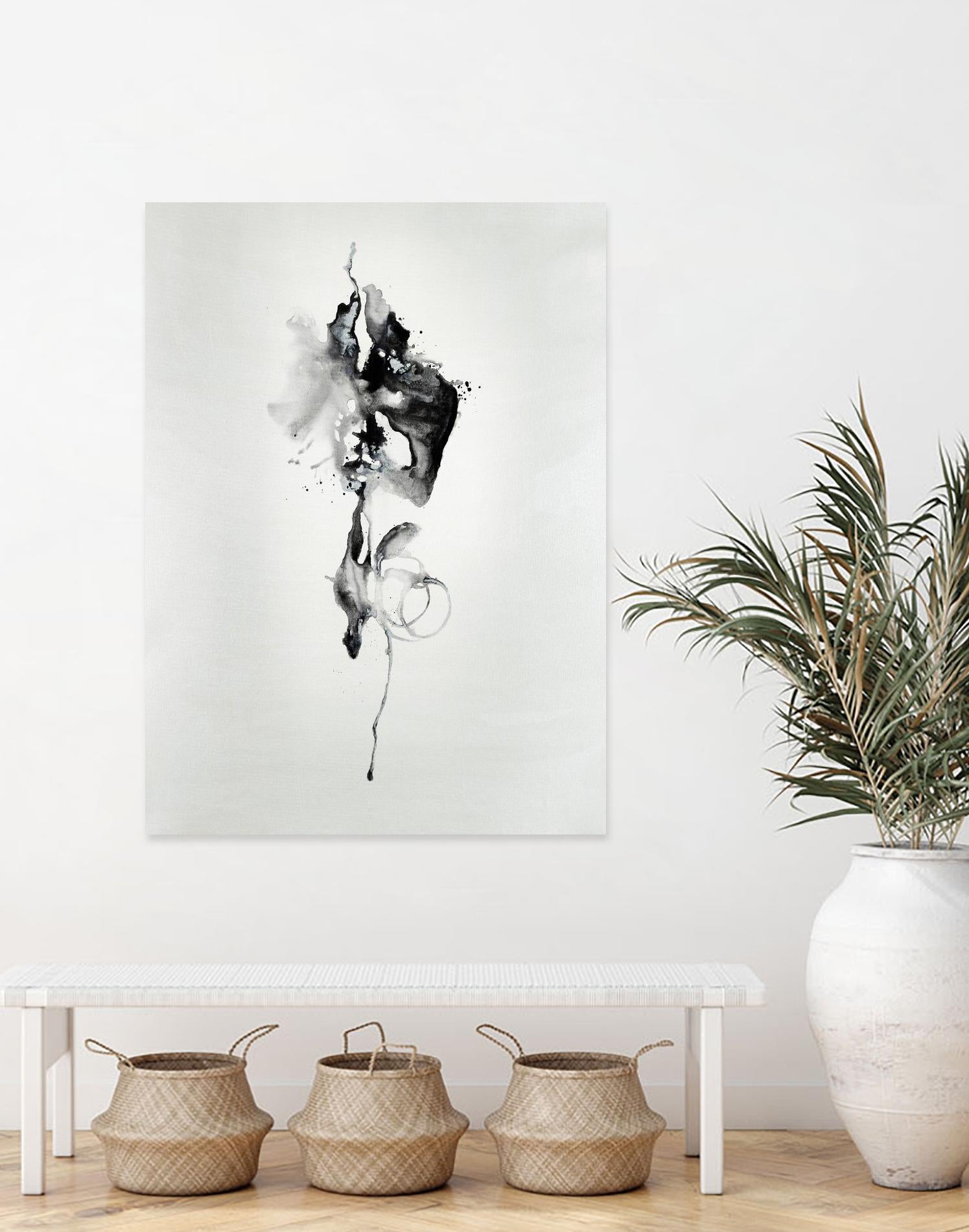 Smokey I by Daleno Art on GIANT ART - white black&white abstrait