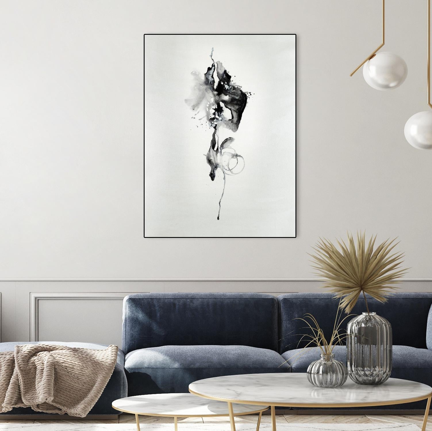 Smokey I by Daleno Art on GIANT ART - white black&white abstrait
