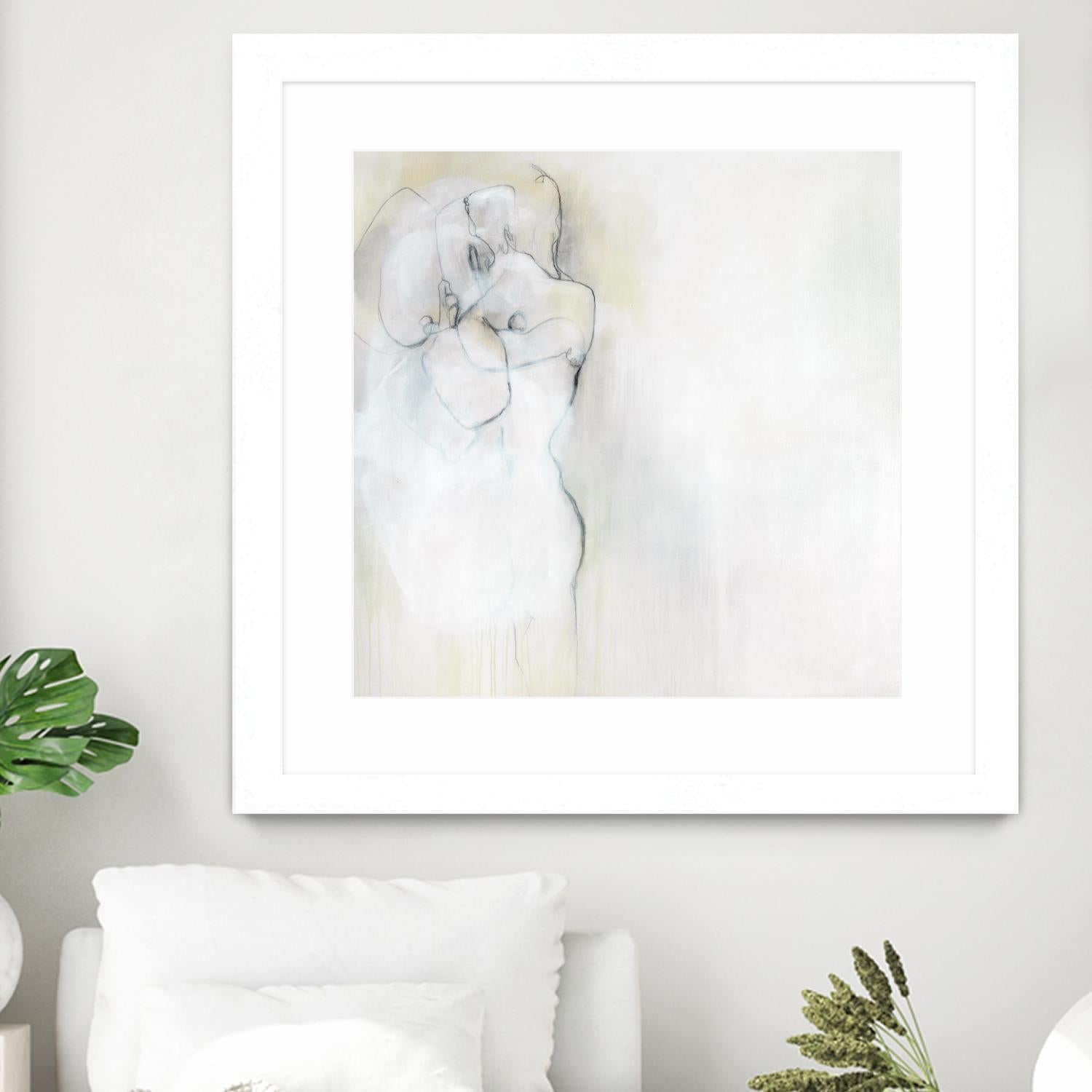 Together in Peace by Daleno Art on GIANT ART - white abstract abstrait