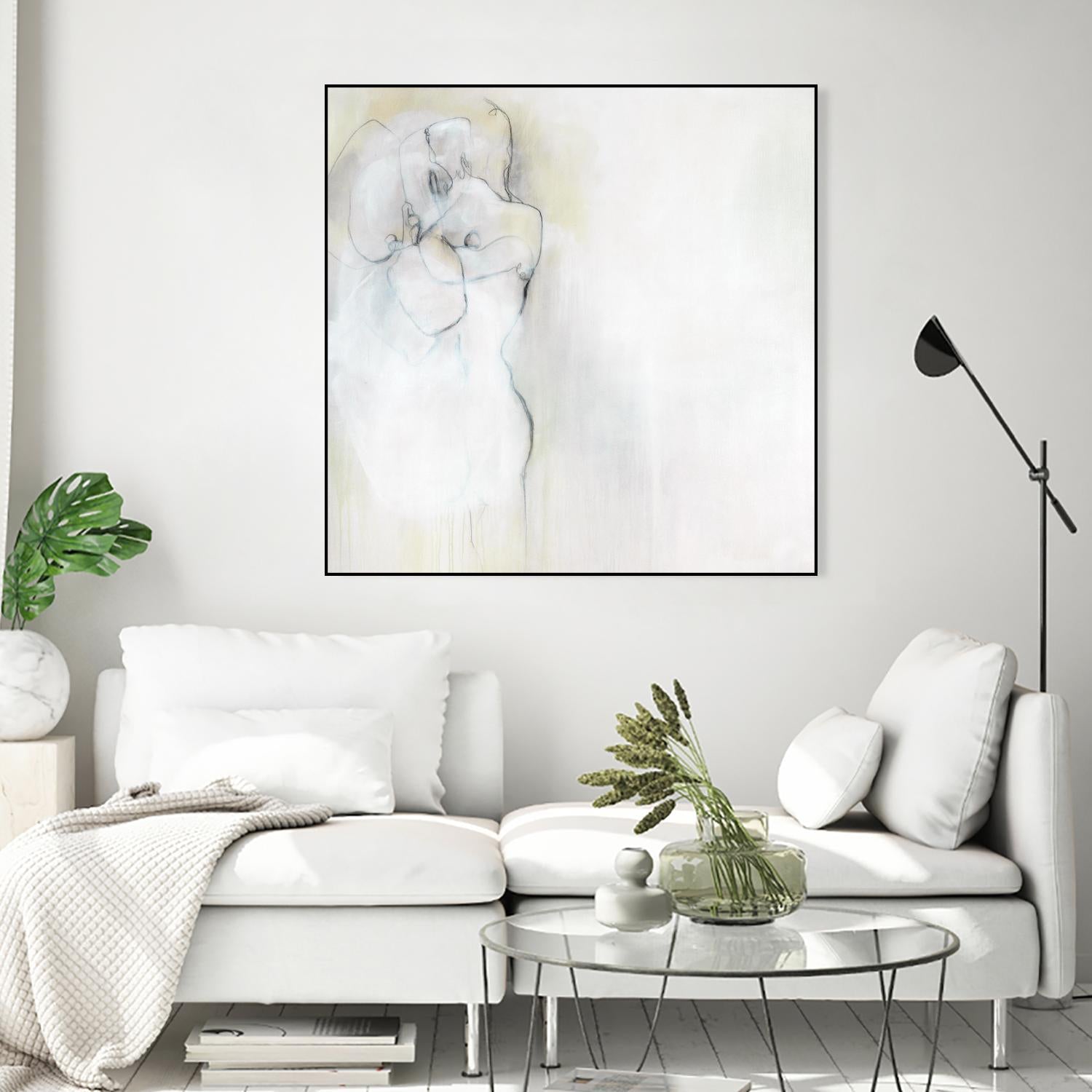 Together in Peace by Daleno Art on GIANT ART - white abstract abstrait
