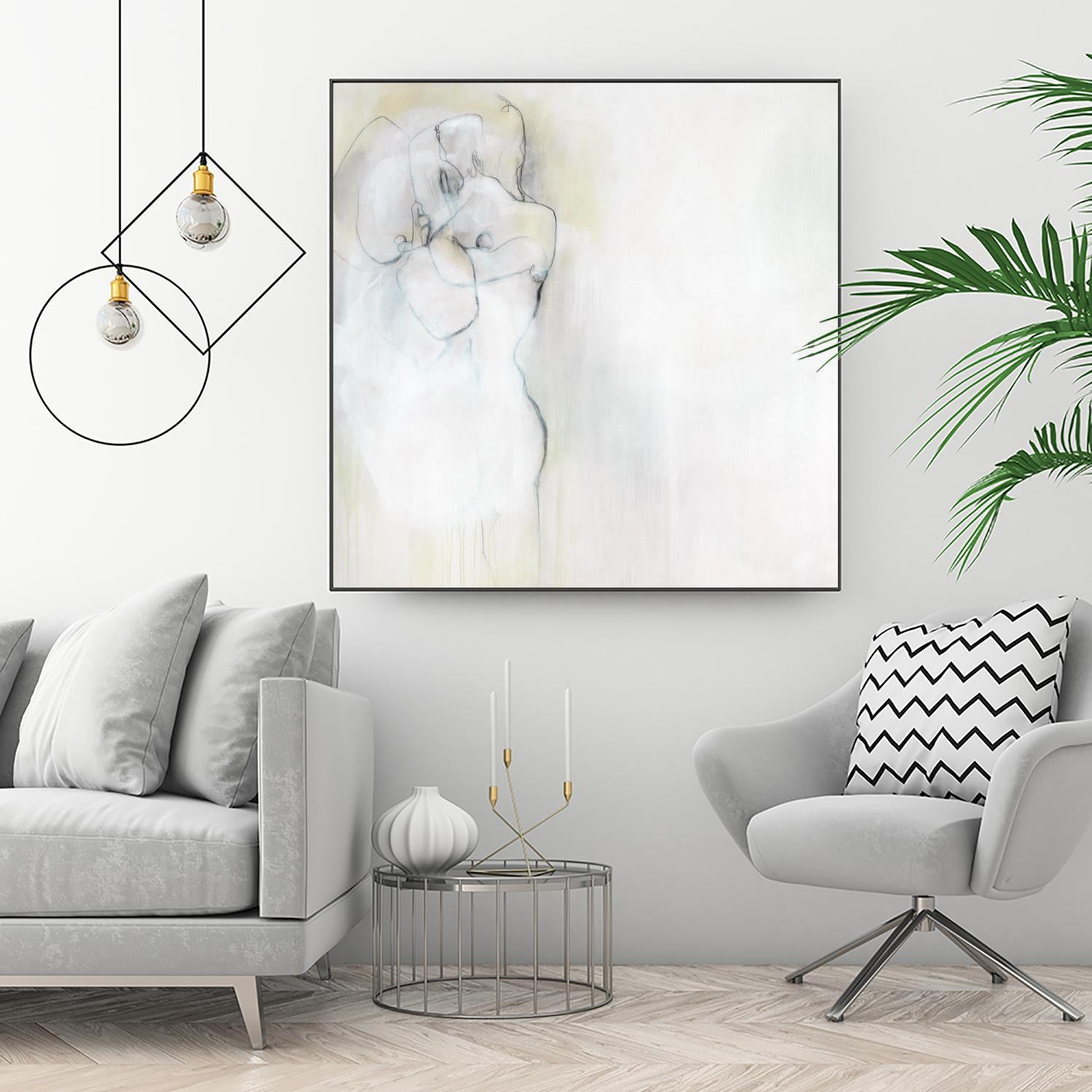 Together in Peace by Daleno Art on GIANT ART - white abstract abstrait