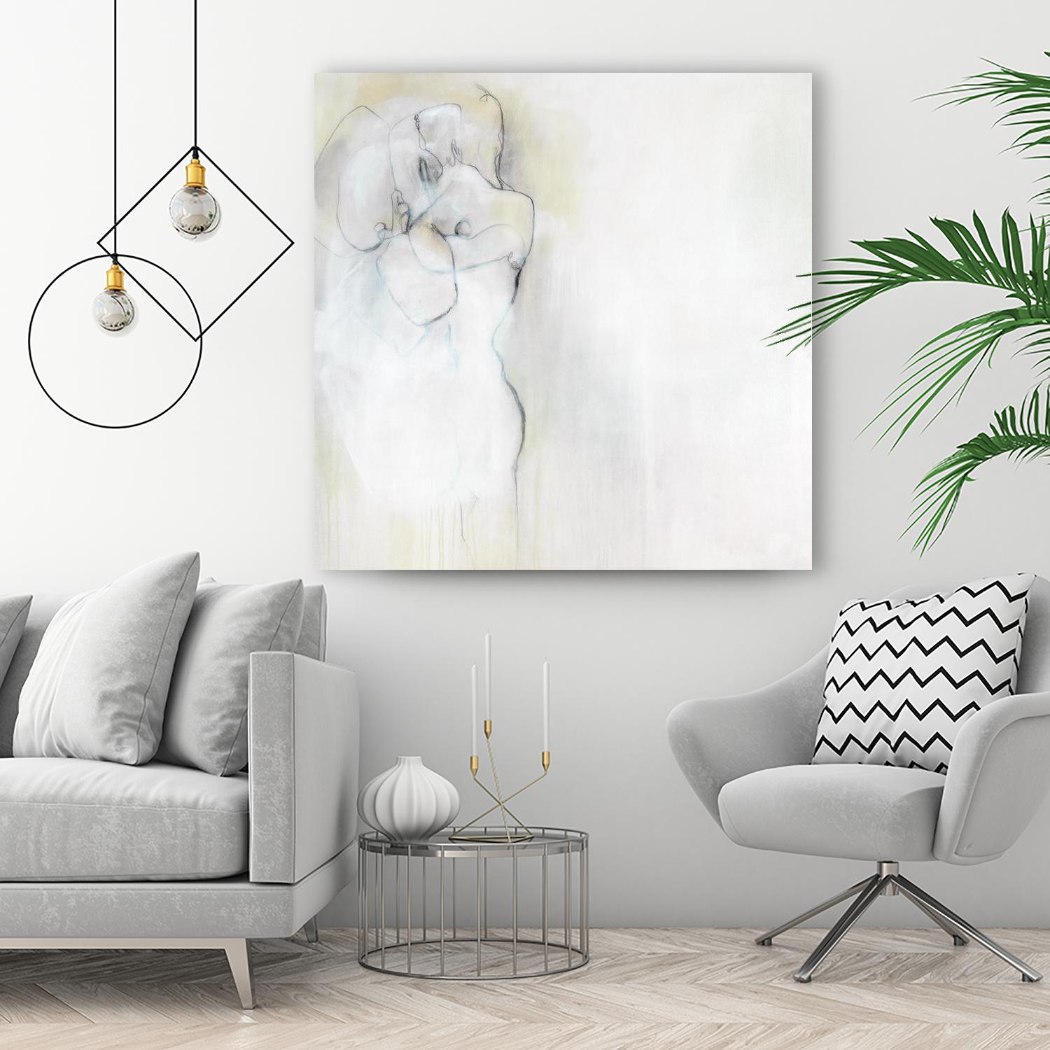 Together in Peace by Daleno Art on GIANT ART - white abstract abstrait