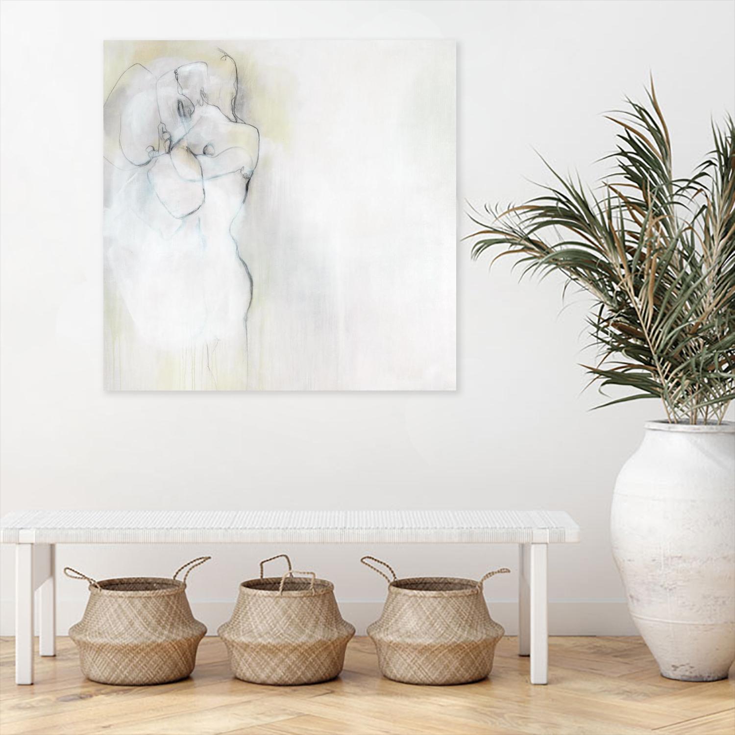 Together in Peace by Daleno Art on GIANT ART - white abstract abstrait