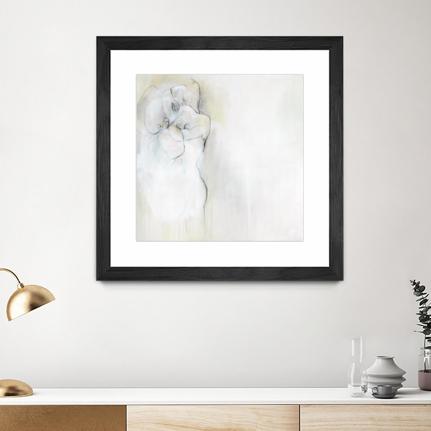 Together in Peace by Daleno Art on GIANT ART - white abstract abstrait