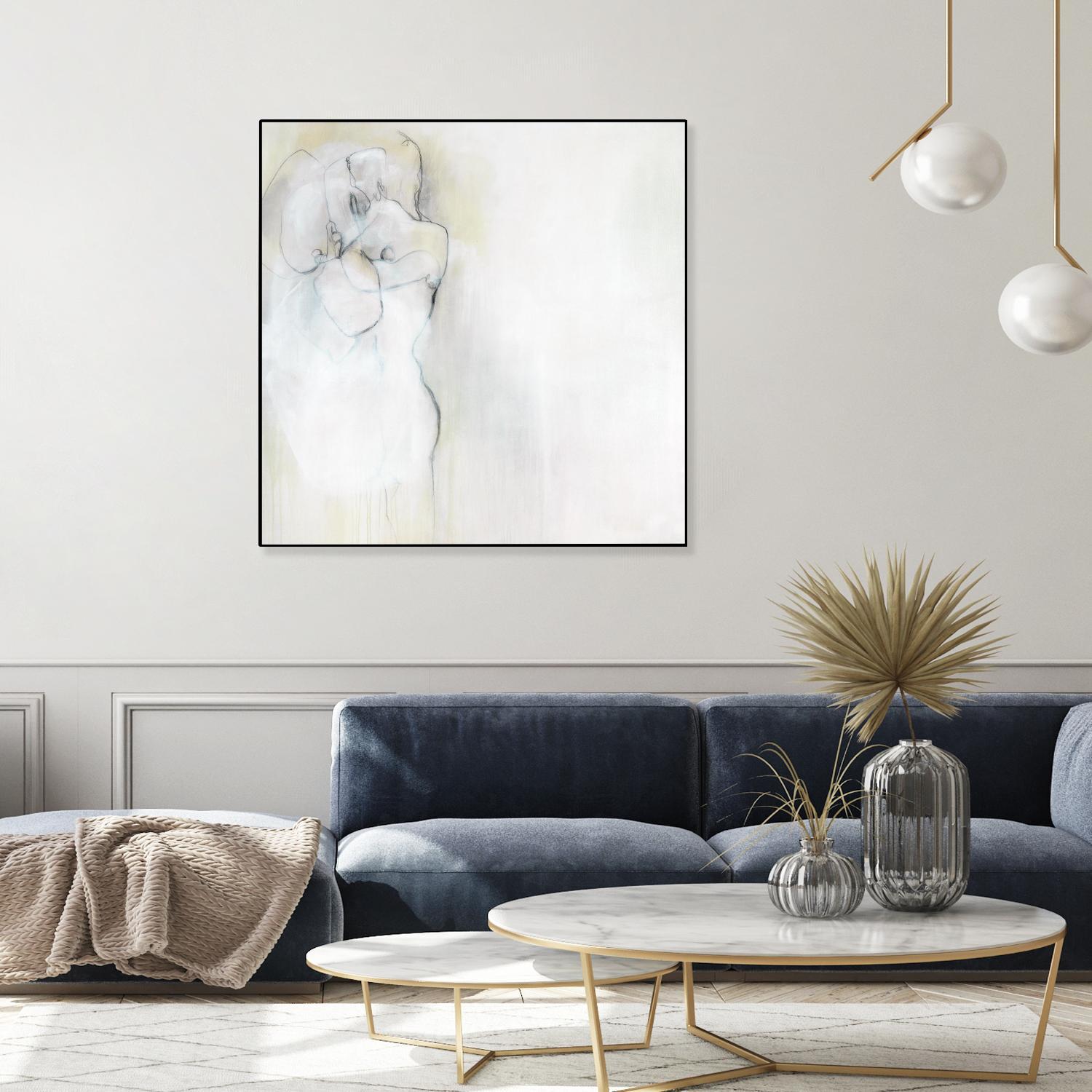 Together in Peace by Daleno Art on GIANT ART - white abstract abstrait