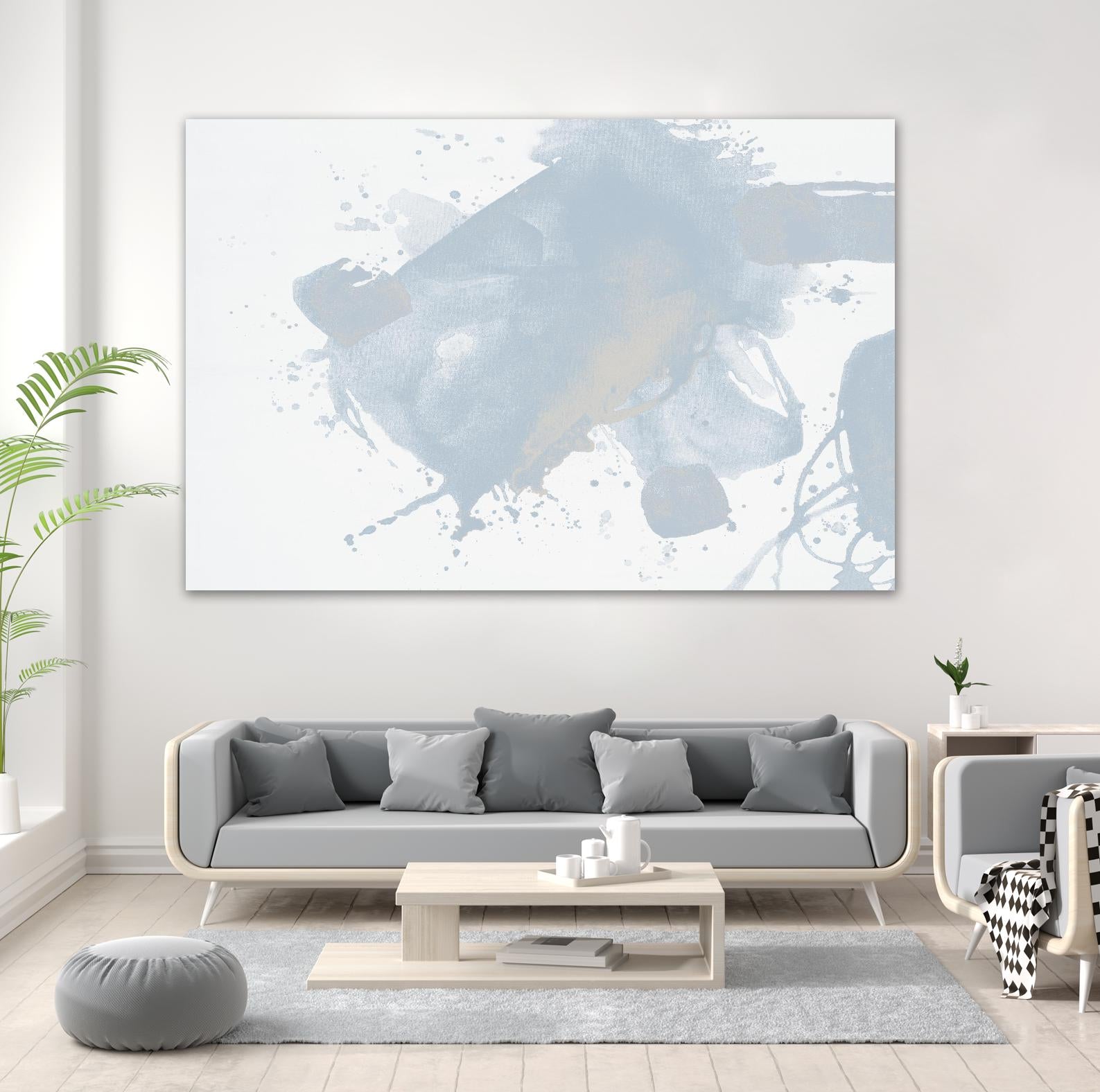 Baby Doll Blues V by Daleno Art on GIANT ART - blue abstract abstract