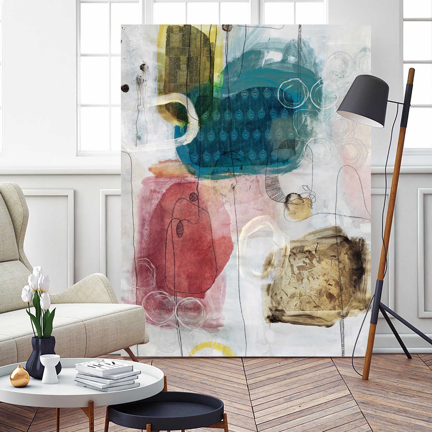 Flip Flop by Daleno Art on GIANT ART - multi abstract