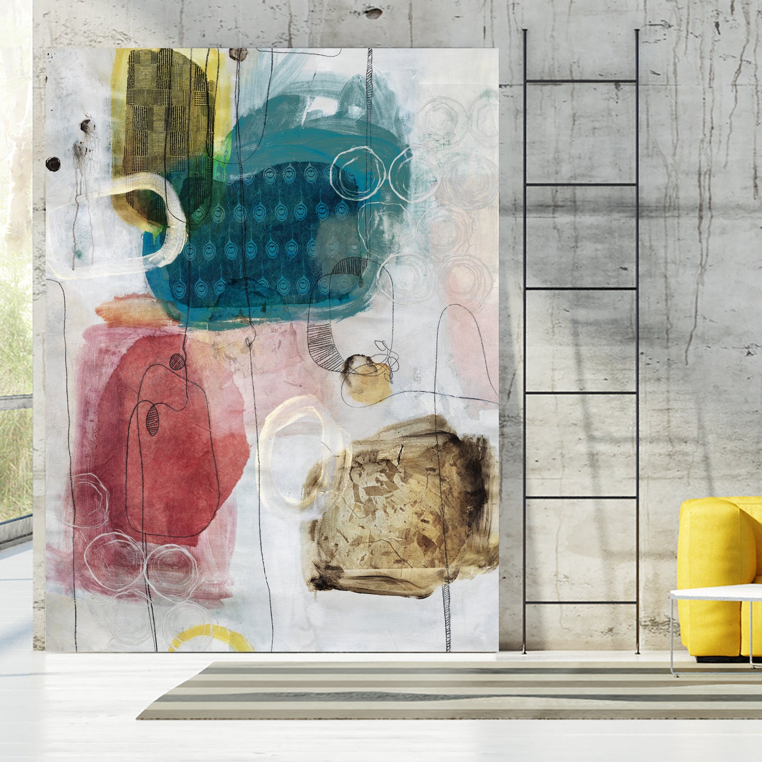 Flip Flop by Daleno Art on GIANT ART - multi abstract