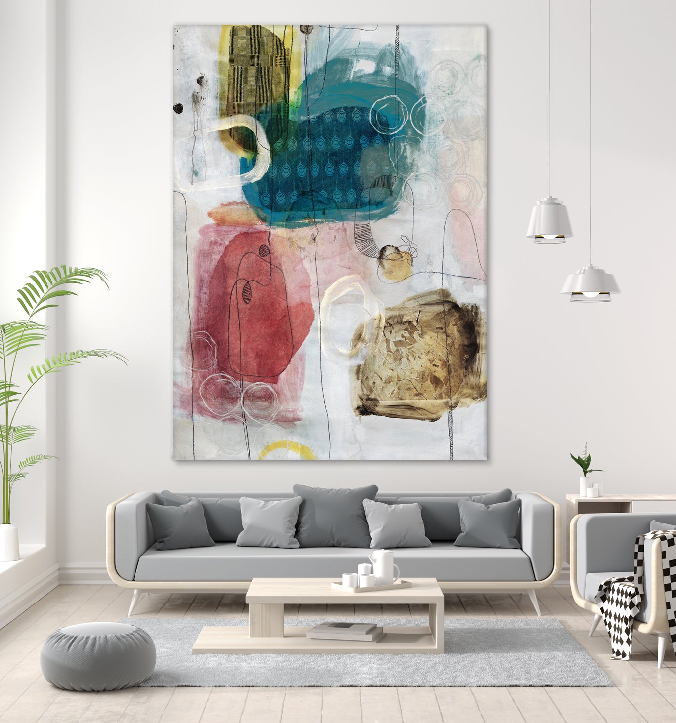 Flip Flop by Daleno Art on GIANT ART - multi abstract