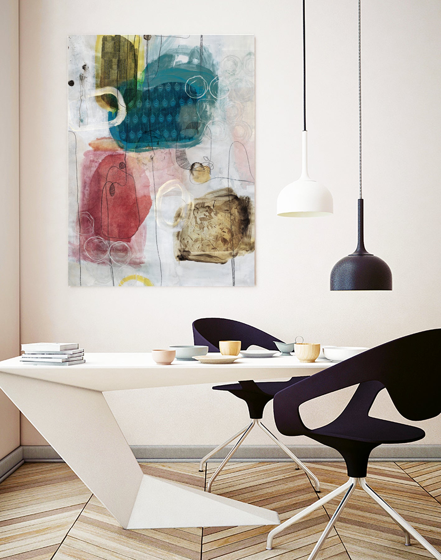 Flip Flop by Daleno Art on GIANT ART - multi abstract