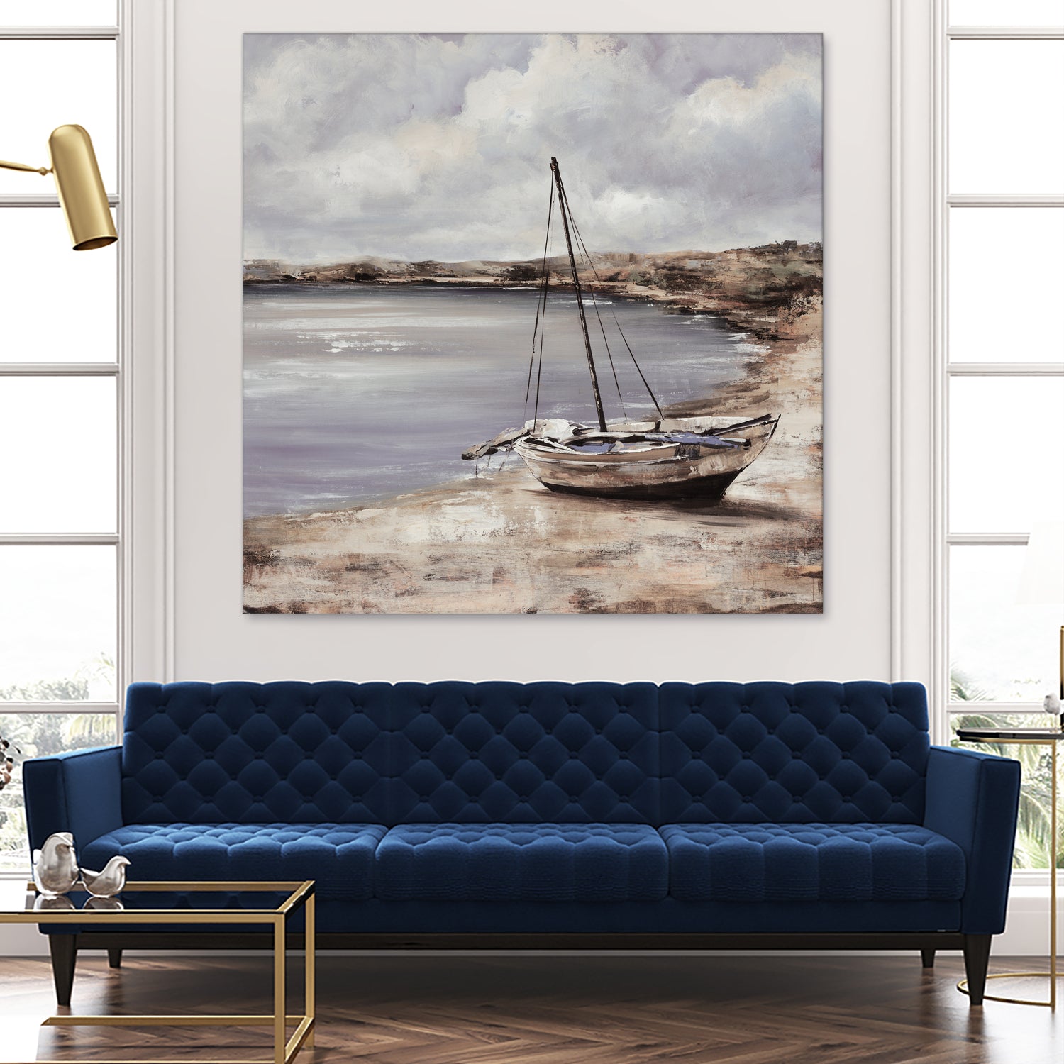 Patching for Summer by Daleno Art on GIANT ART - grey coastal