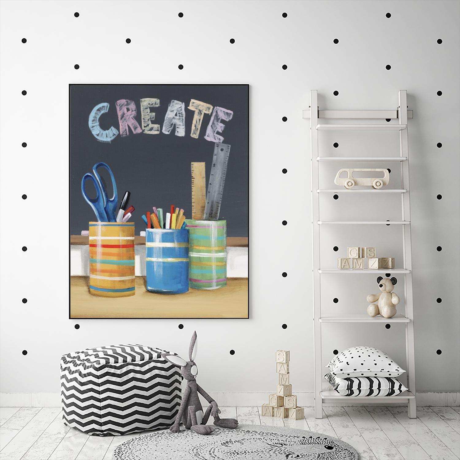 Rise and Shine IV by Daleno Art on GIANT ART - blue art for kids school