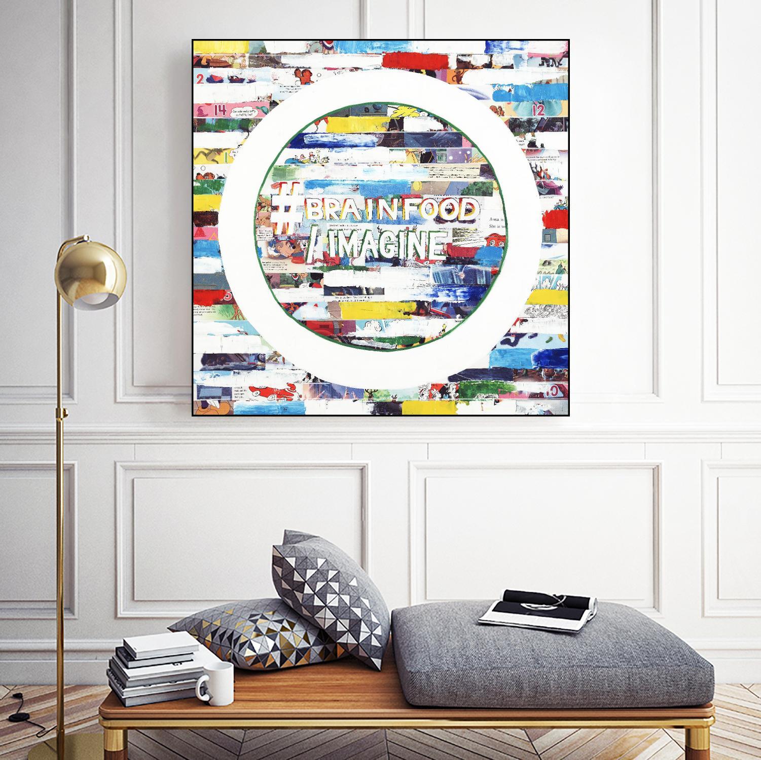 Smoke Circus IV by Daleno Art on GIANT ART - red patterns abstrait