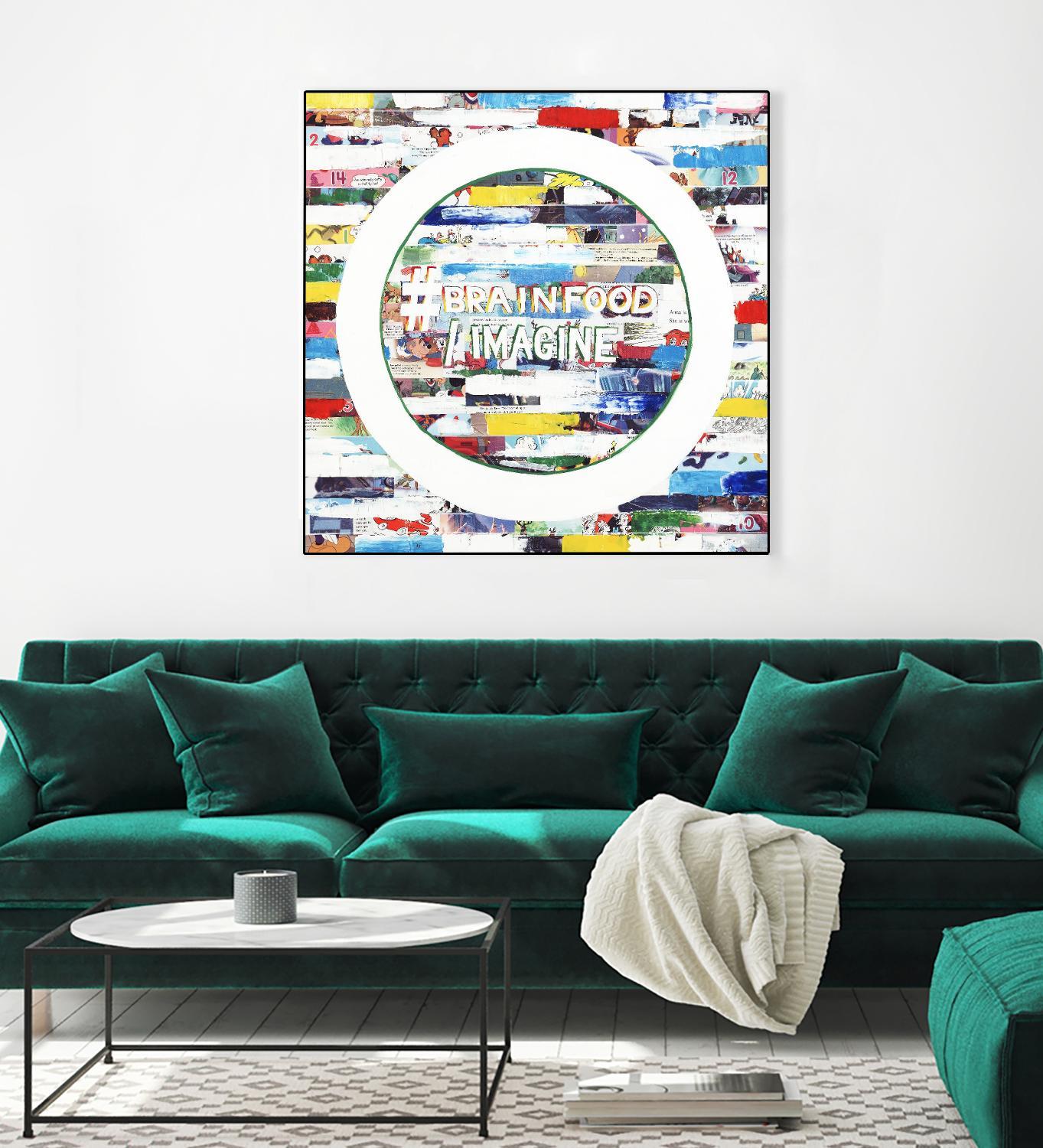 Smoke Circus IV by Daleno Art on GIANT ART - red patterns abstrait