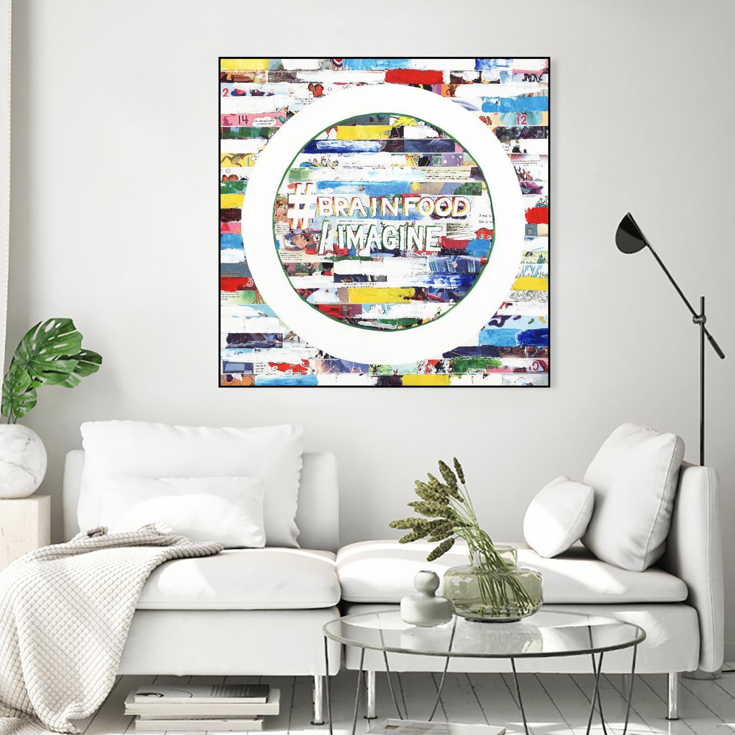 Smoke Circus IV by Daleno Art on GIANT ART - red patterns abstrait