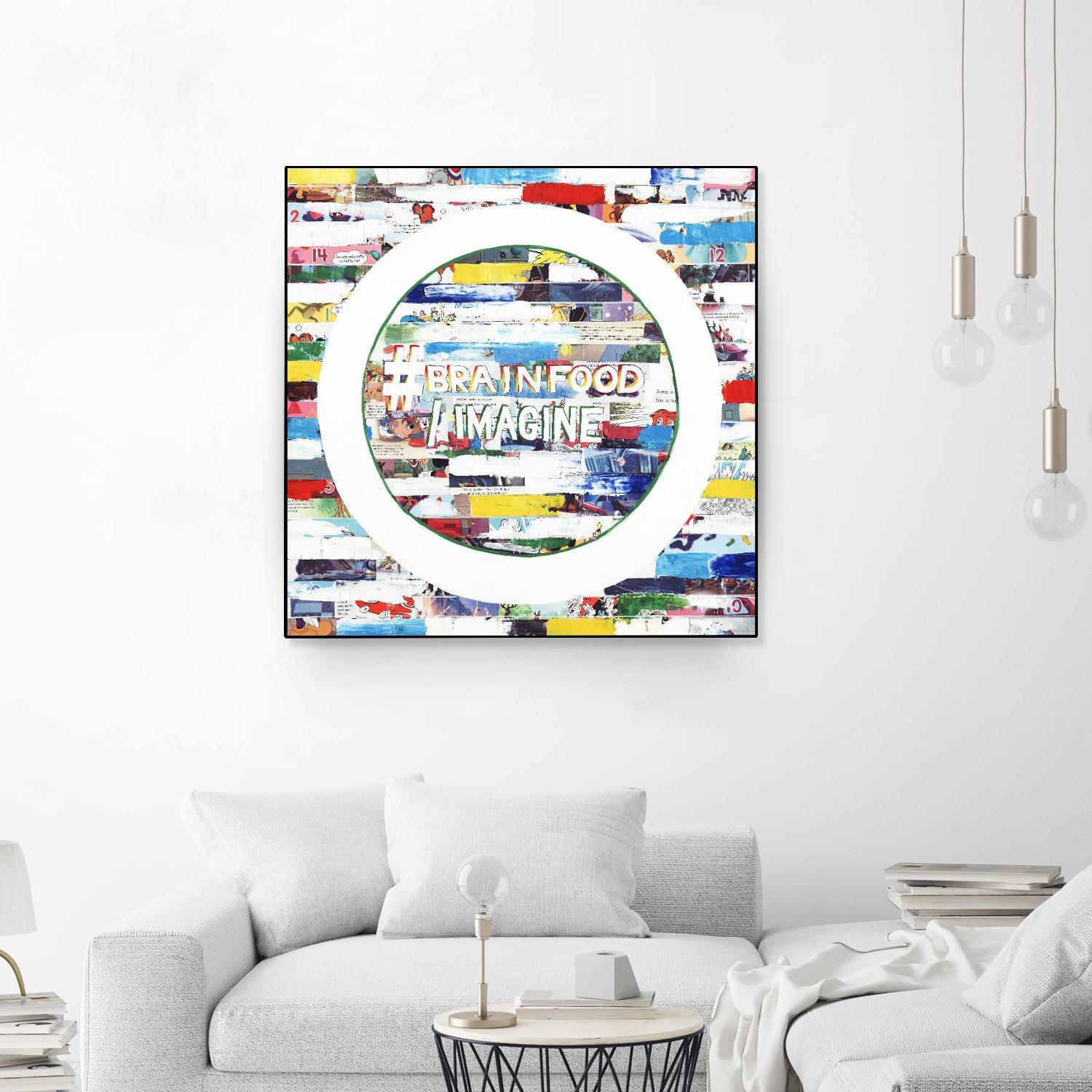 Smoke Circus IV by Daleno Art on GIANT ART - red patterns abstrait