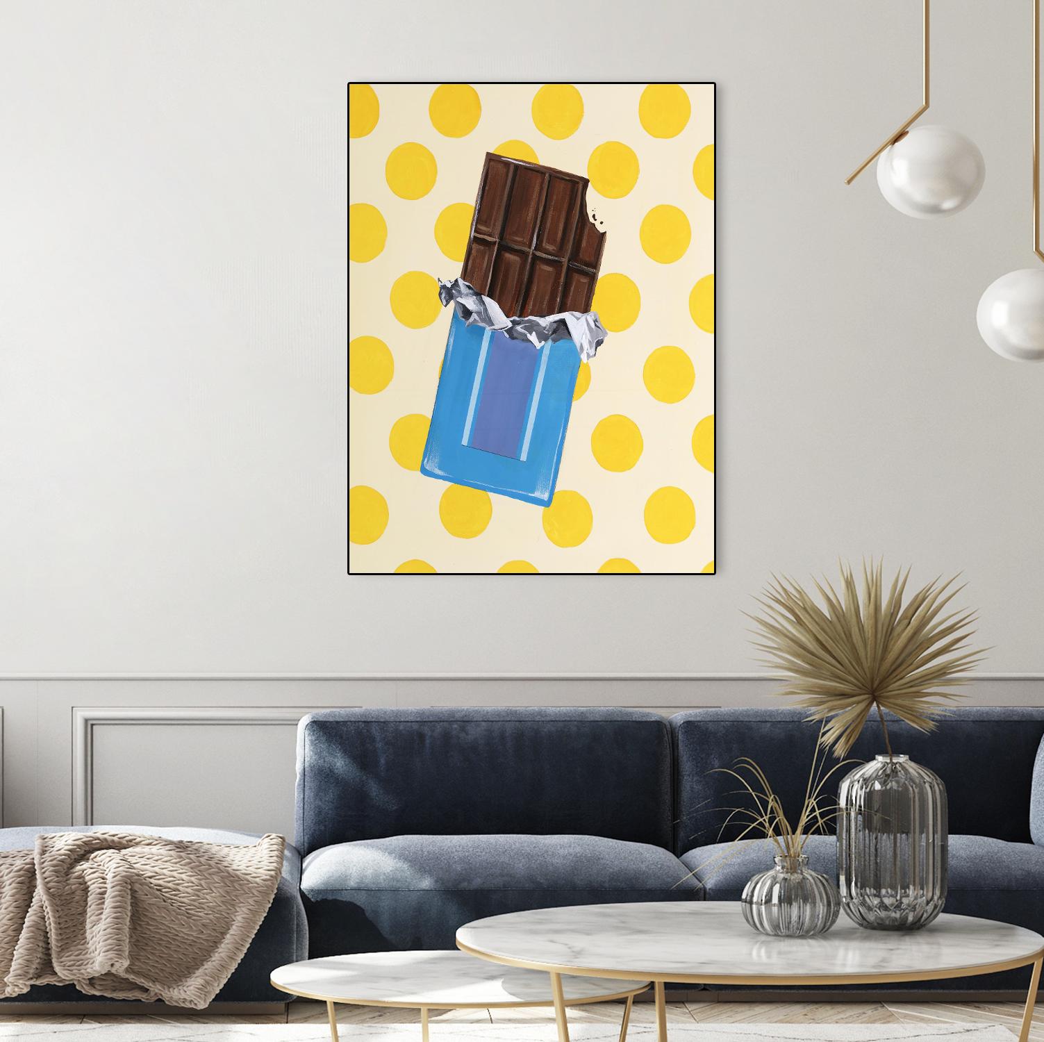 Daily Cravings I by Daleno Art on GIANT ART - blue abstract abstrait