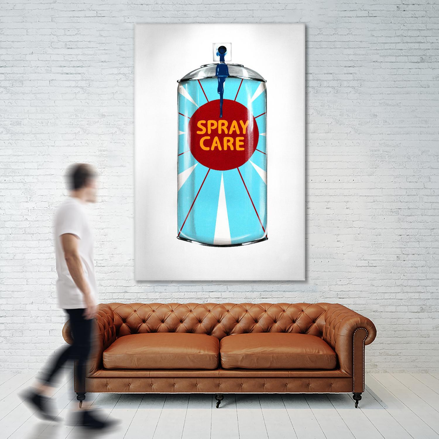 Public Expression II by Daleno Art on GIANT ART - red typography spray can