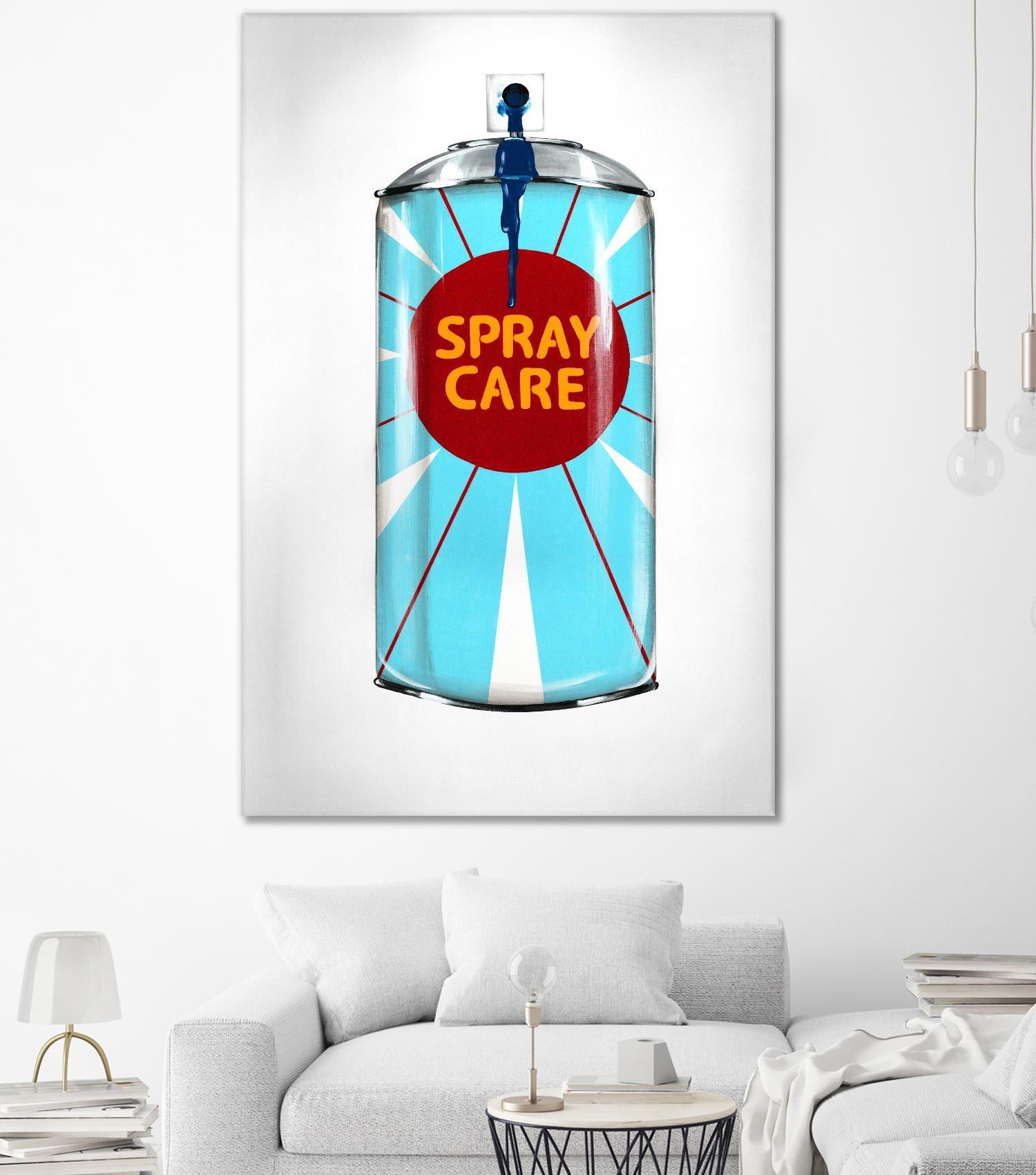 Public Expression II by Daleno Art on GIANT ART - red typography spray can