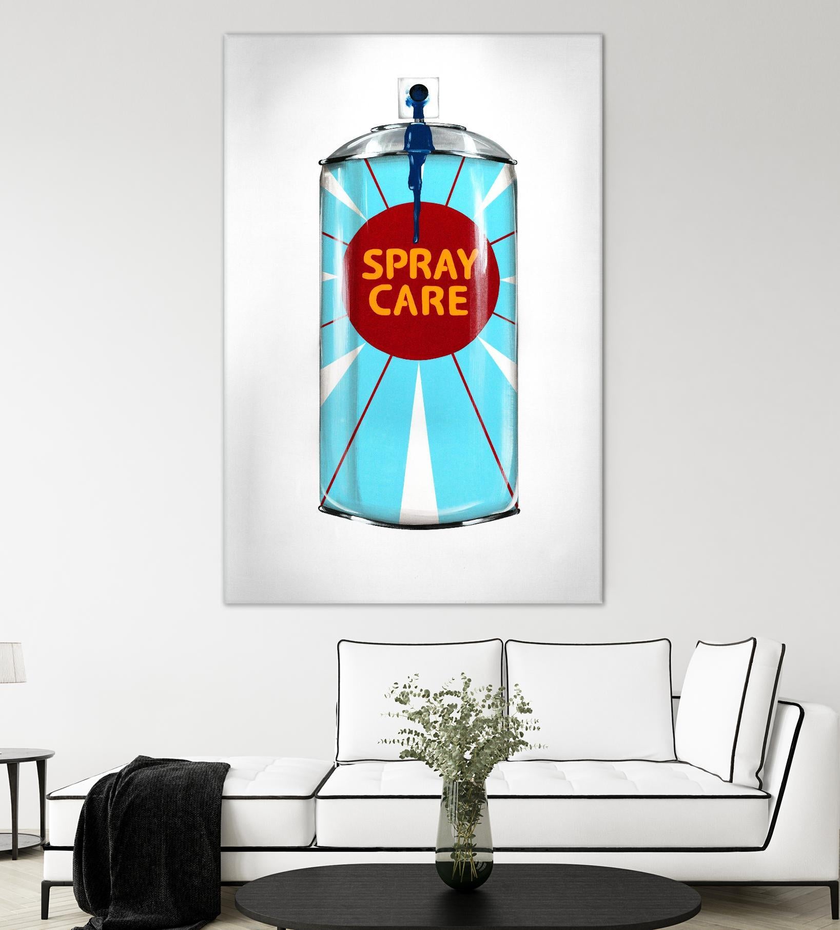 Public Expression II by Daleno Art on GIANT ART - red typography spray can