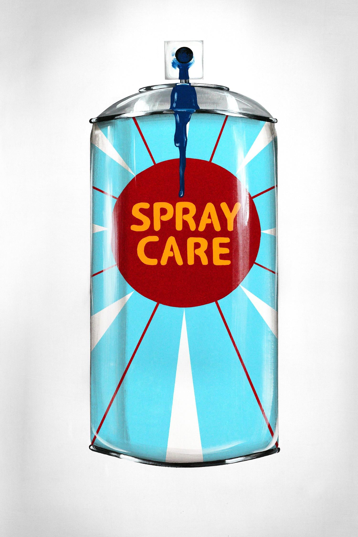 Public Expression II by Daleno Art on GIANT ART - red typography spray can