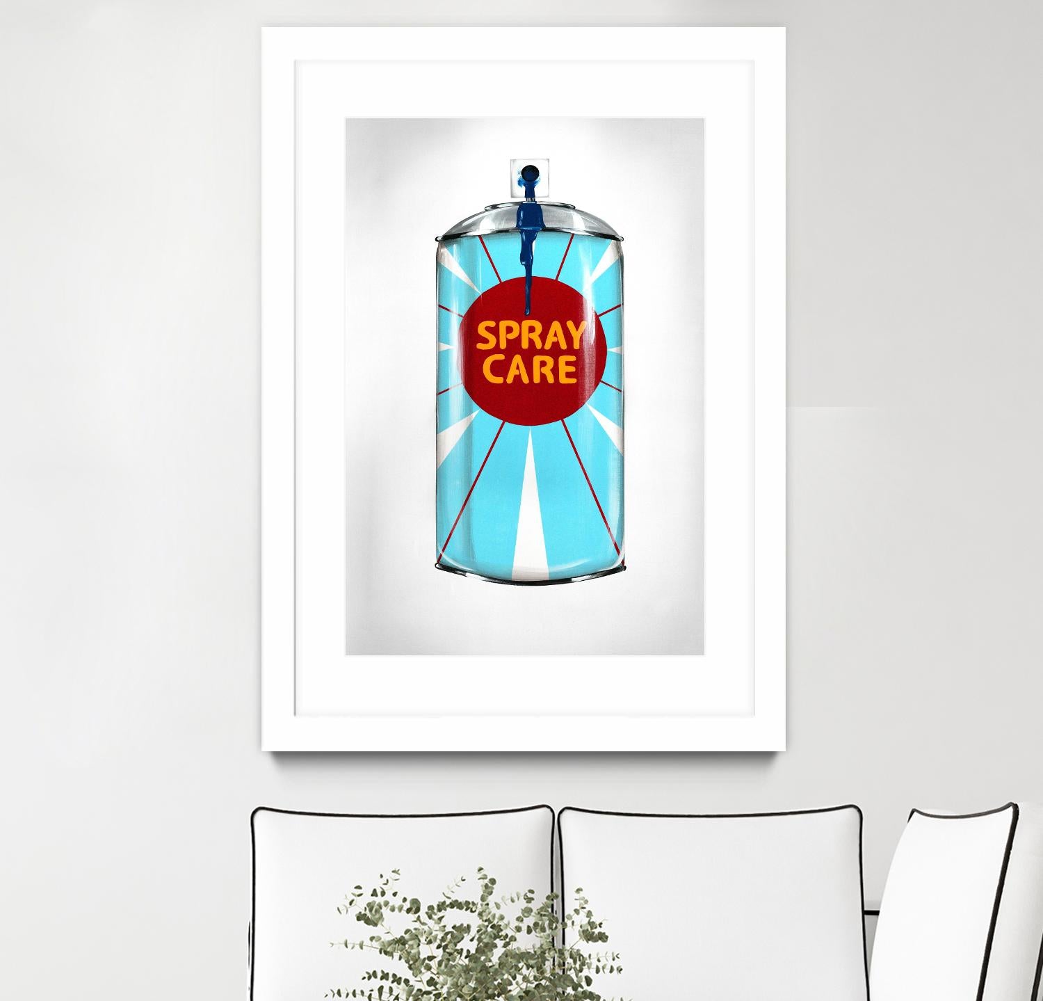 Public Expression II by Daleno Art on GIANT ART - red typography spray can