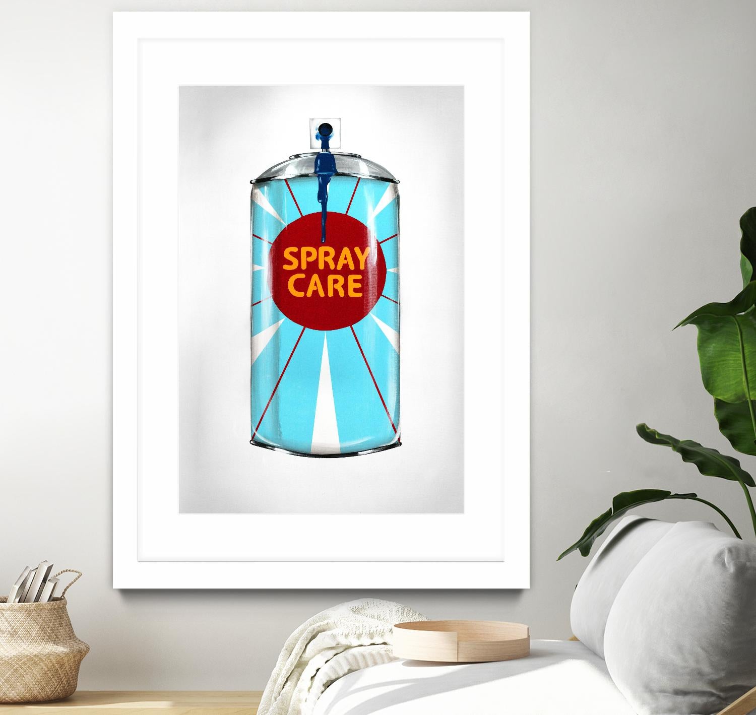 Public Expression II by Daleno Art on GIANT ART - red typography spray can