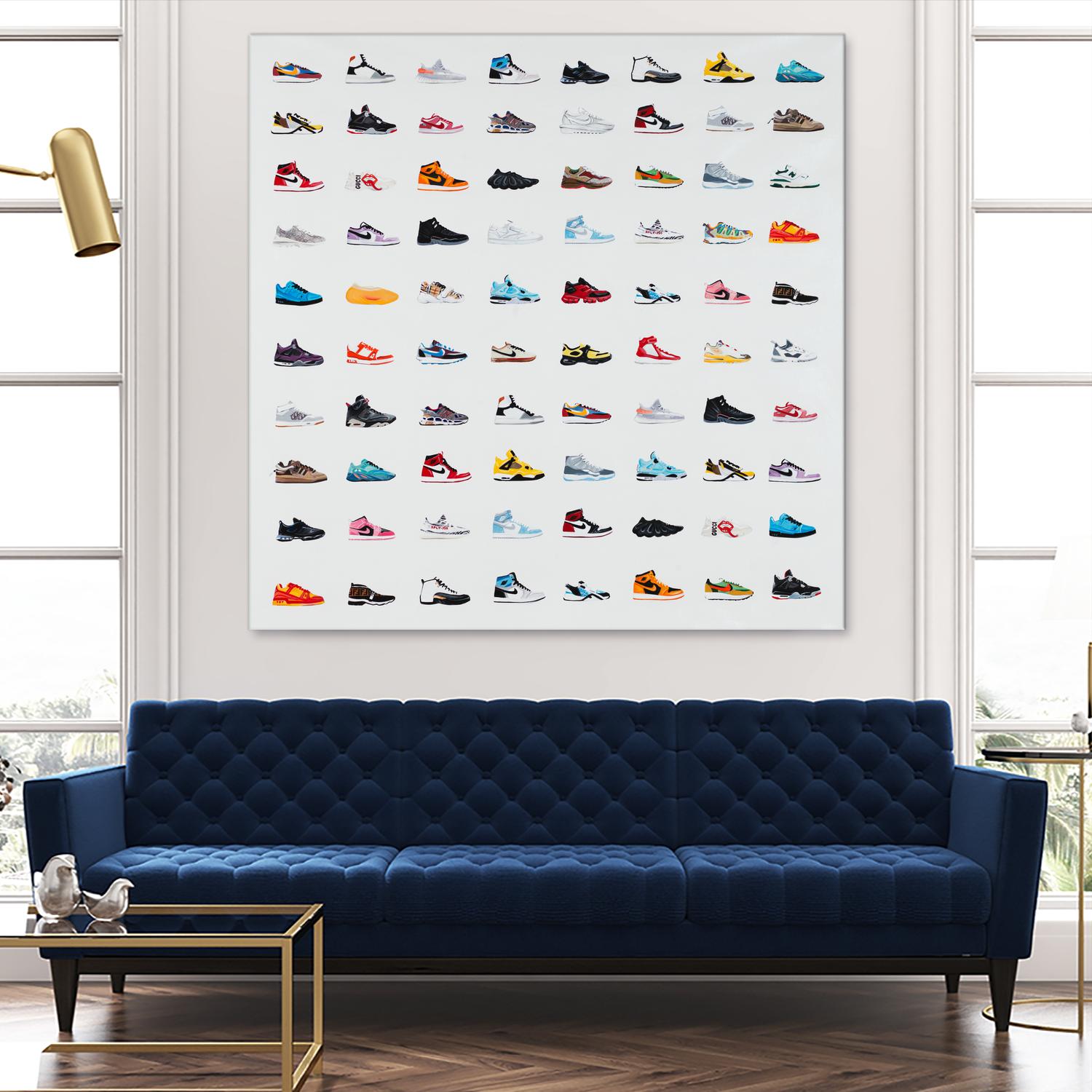 Life Is Short Buy The Shoes by Daleno Art on GIANT ART - orange digital pop