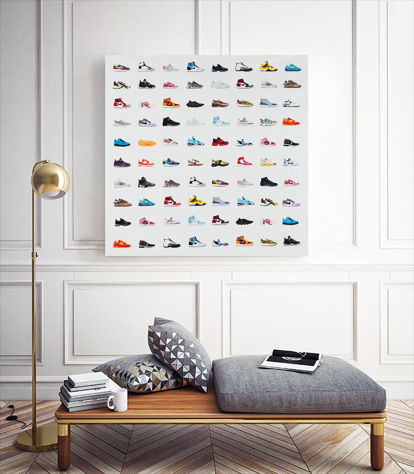 Life Is Short Buy The Shoes by Daleno Art on GIANT ART - orange digital pop